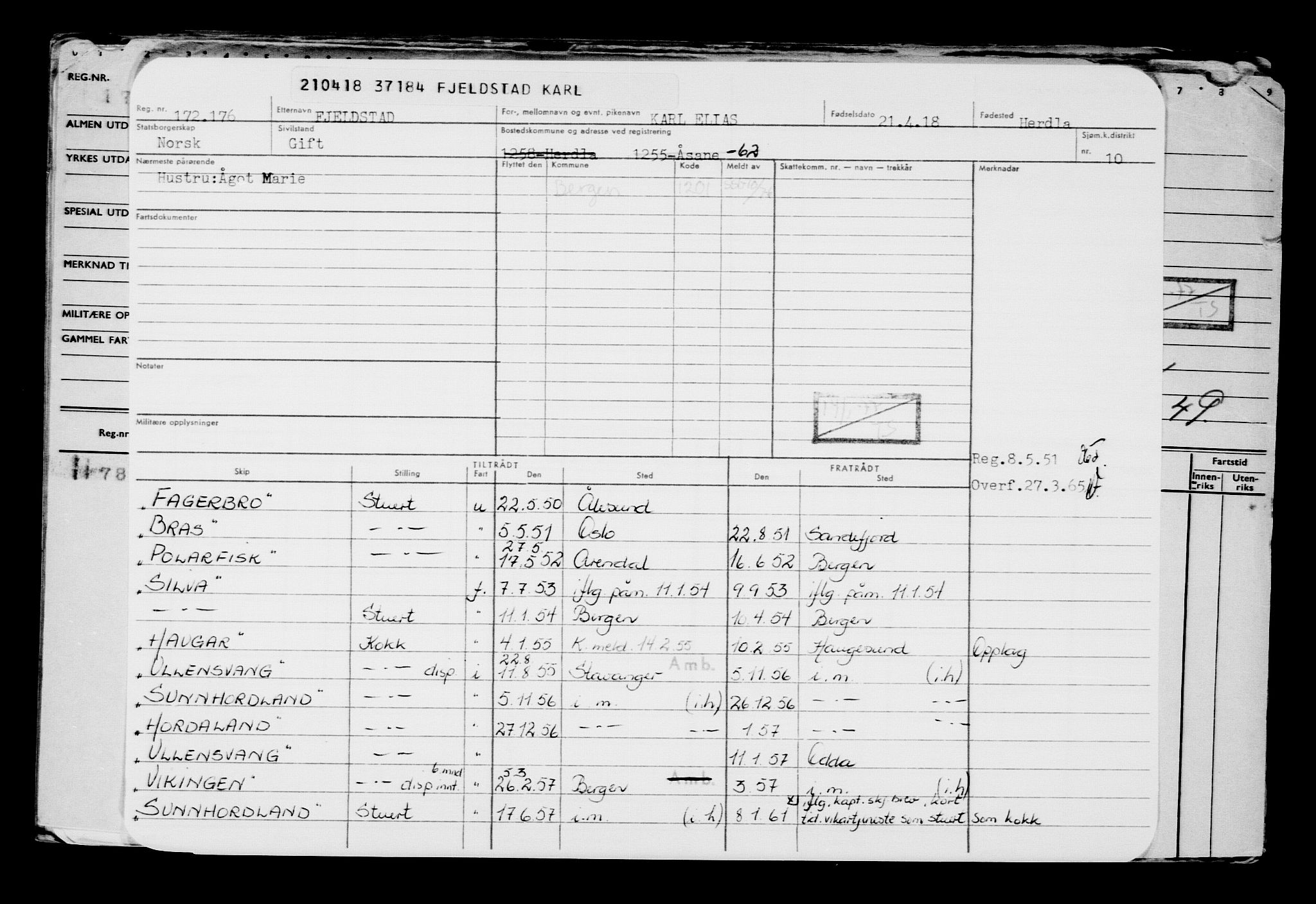 Direktoratet for sjømenn, AV/RA-S-3545/G/Gb/L0157: Hovedkort, 1918, s. 483