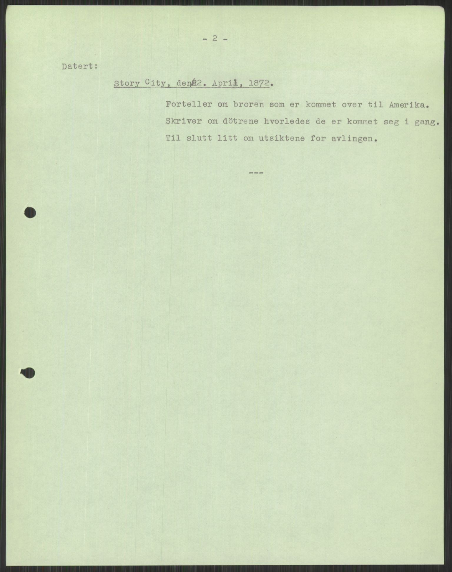 Samlinger til kildeutgivelse, Amerikabrevene, AV/RA-EA-4057/F/L0037: Arne Odd Johnsens amerikabrevsamling I, 1855-1900, s. 875