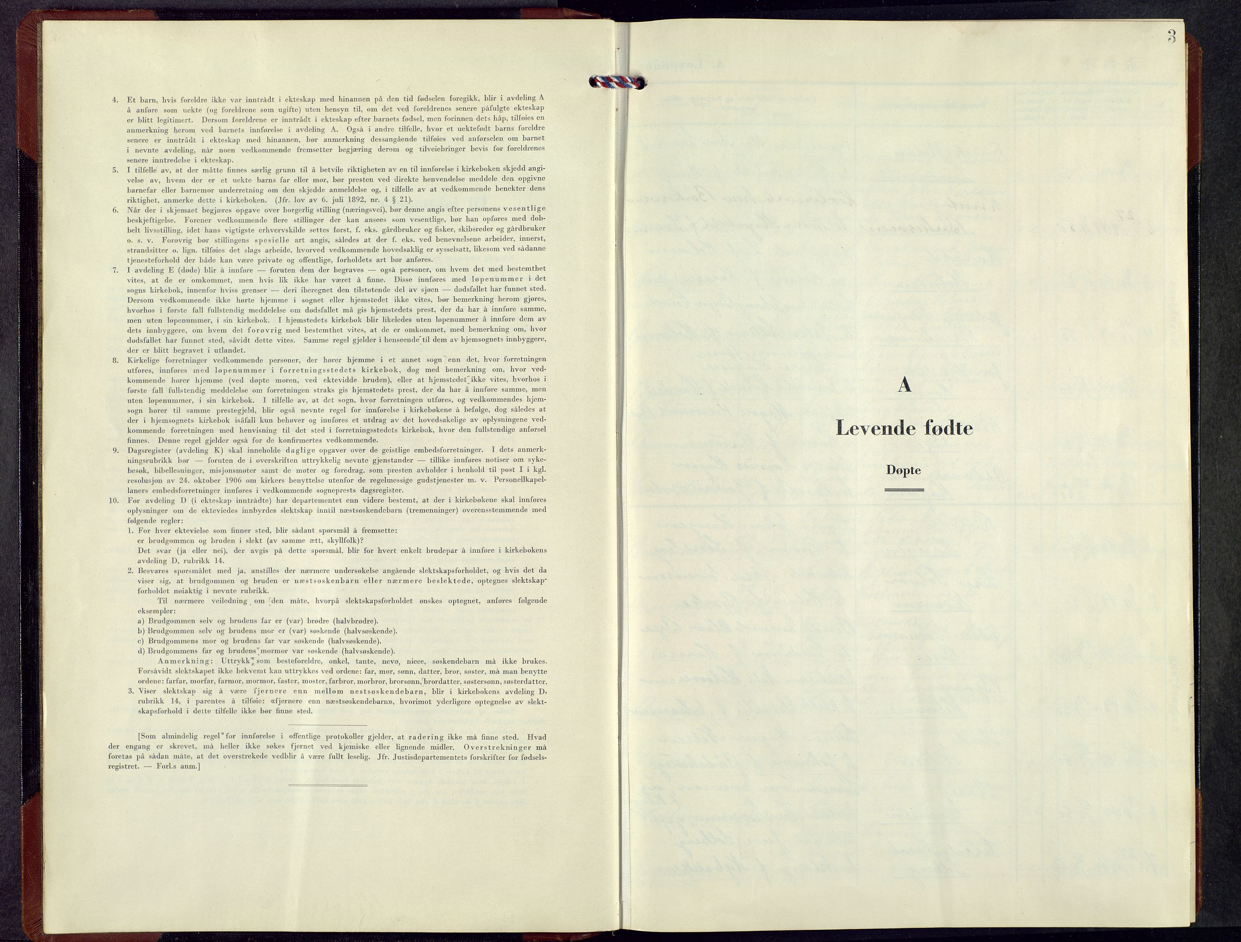 Veldre prestekontor, SAH/PREST-018/L/La/L0003: Klokkerbok nr. 3, 1950-1967, s. 3
