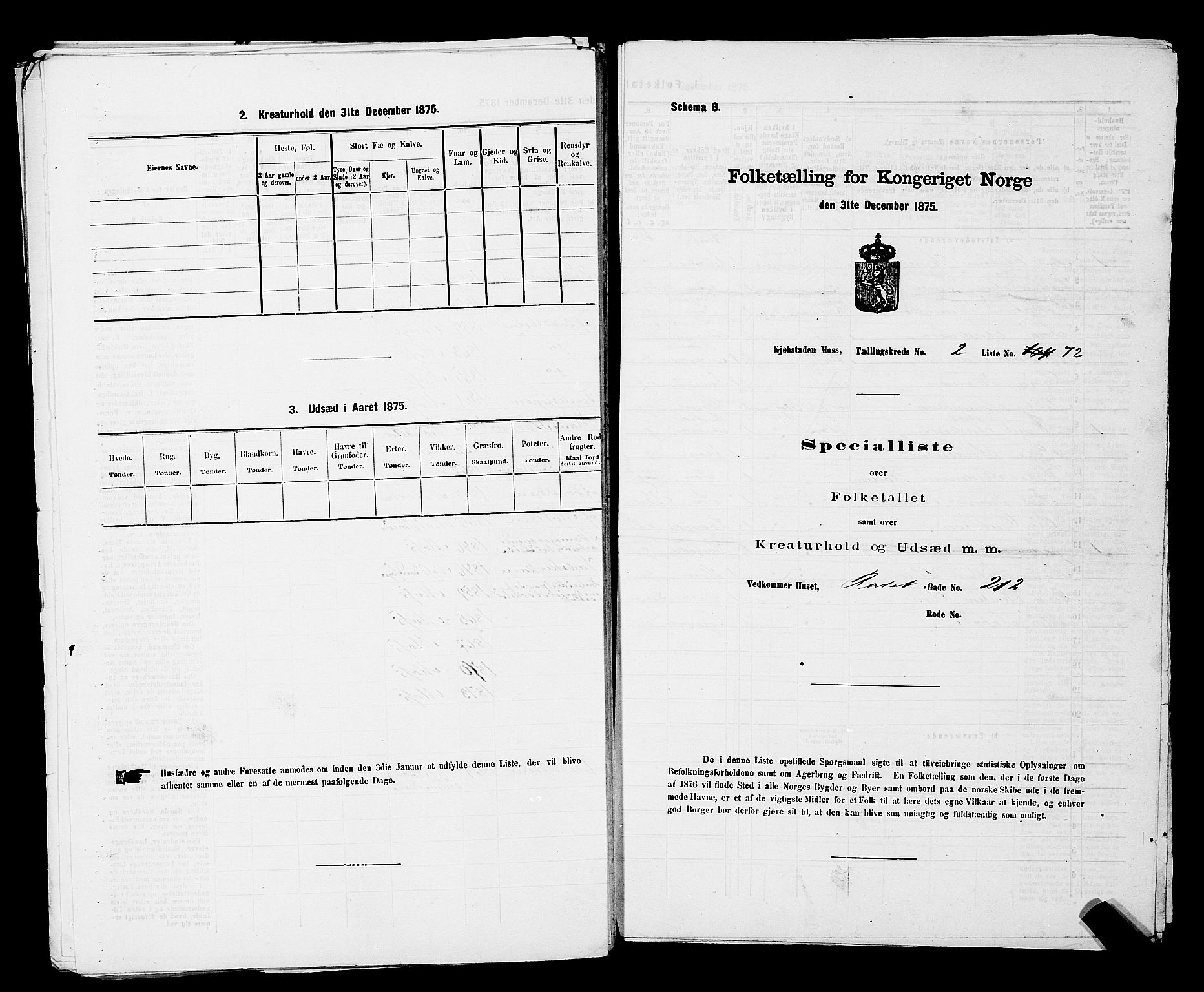 RA, Folketelling 1875 for 0104B Moss prestegjeld, Moss kjøpstad, 1875, s. 373