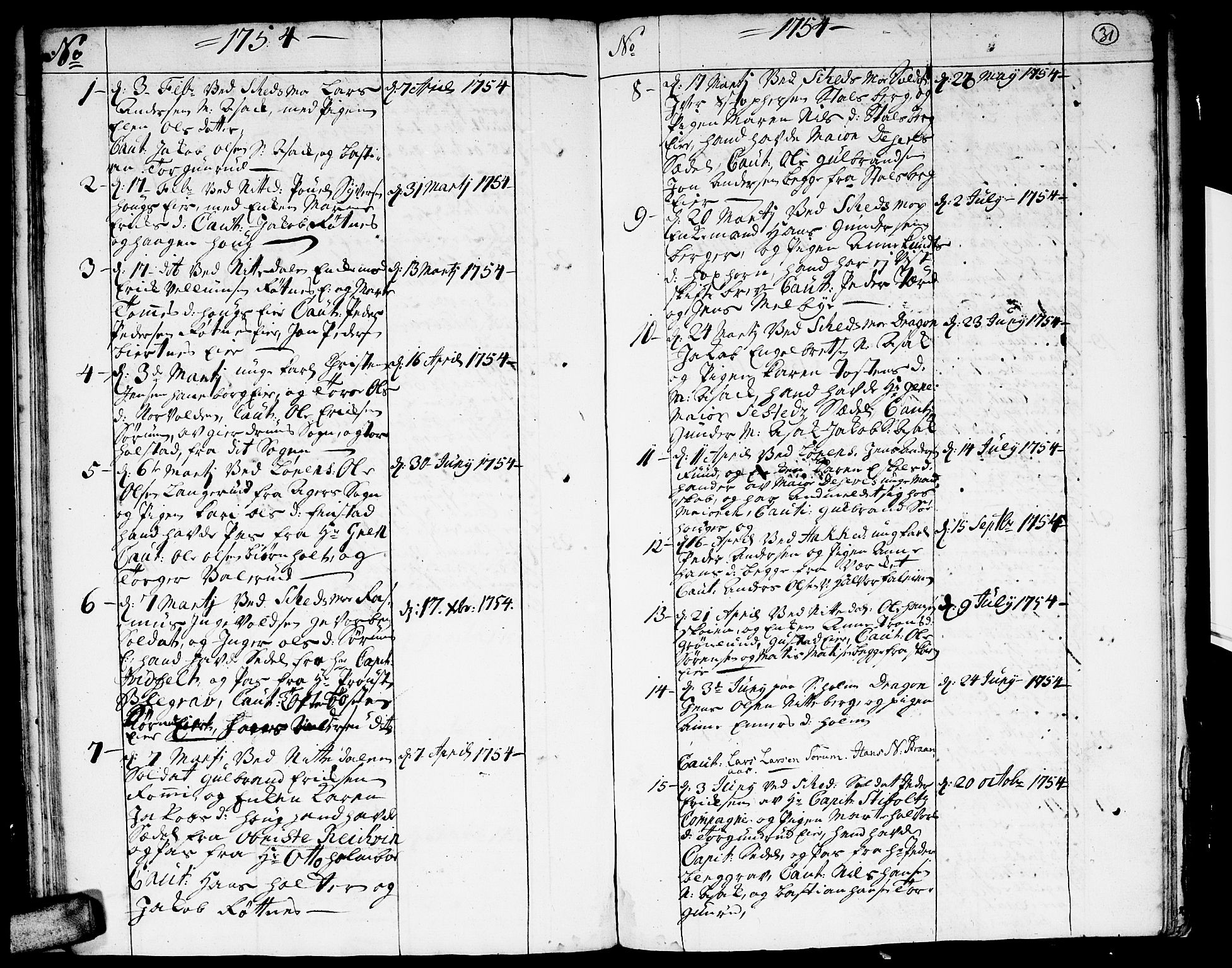 Skedsmo prestekontor Kirkebøker, AV/SAO-A-10033a/F/Fa/L0004: Ministerialbok nr. I 4, 1737-1768, s. 31
