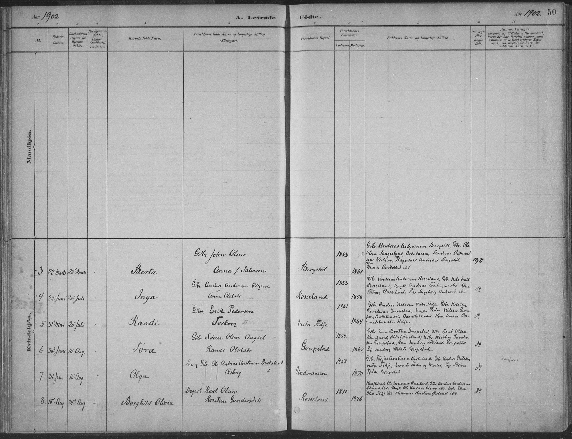 Søgne sokneprestkontor, AV/SAK-1111-0037/F/Fa/Faa/L0003: Ministerialbok nr. A 3, 1883-1910, s. 50