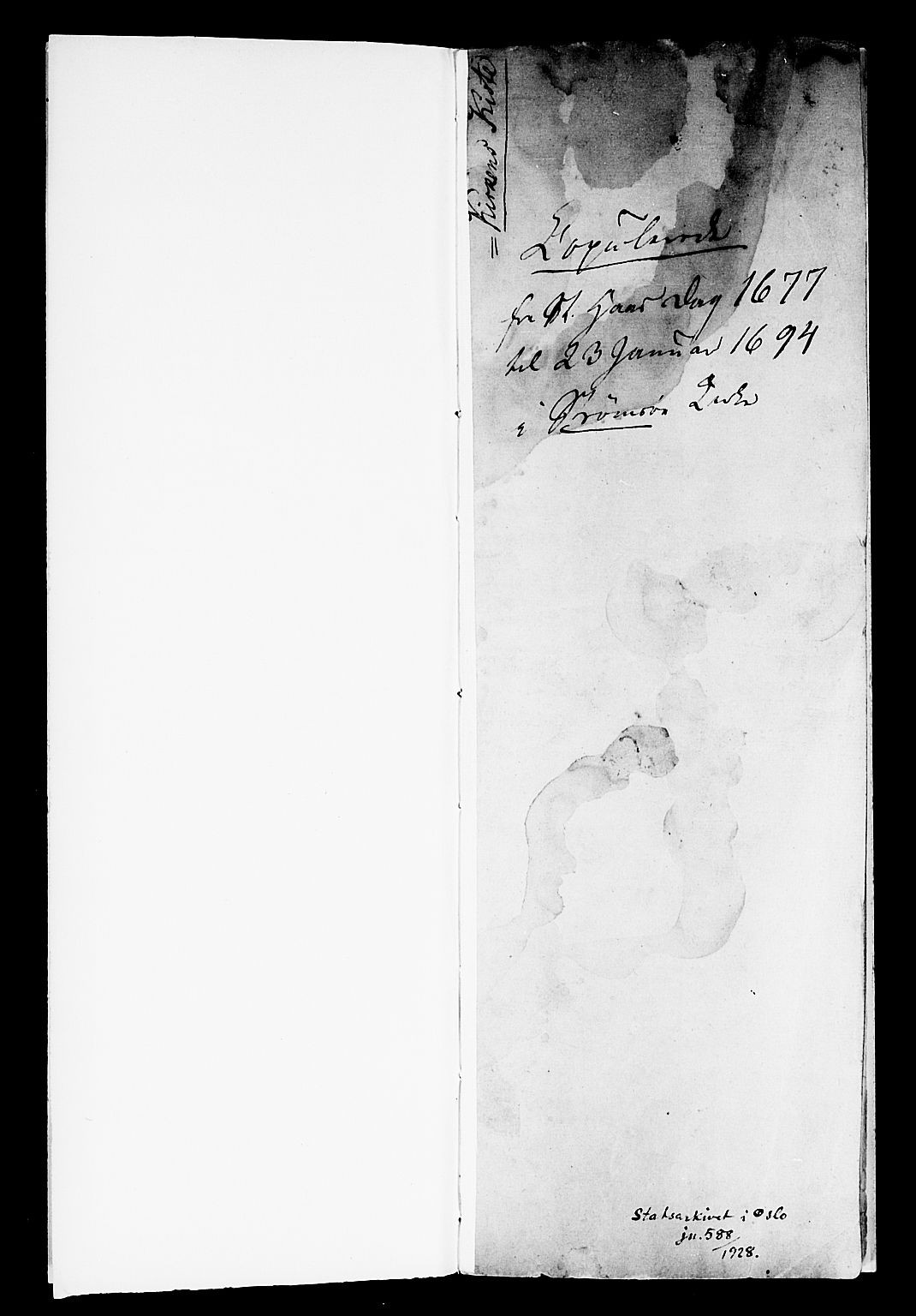 Strømsø kirkebøker, AV/SAKO-A-246/F/Fa/L0001: Ministerialbok nr. I 1, 1677-1694