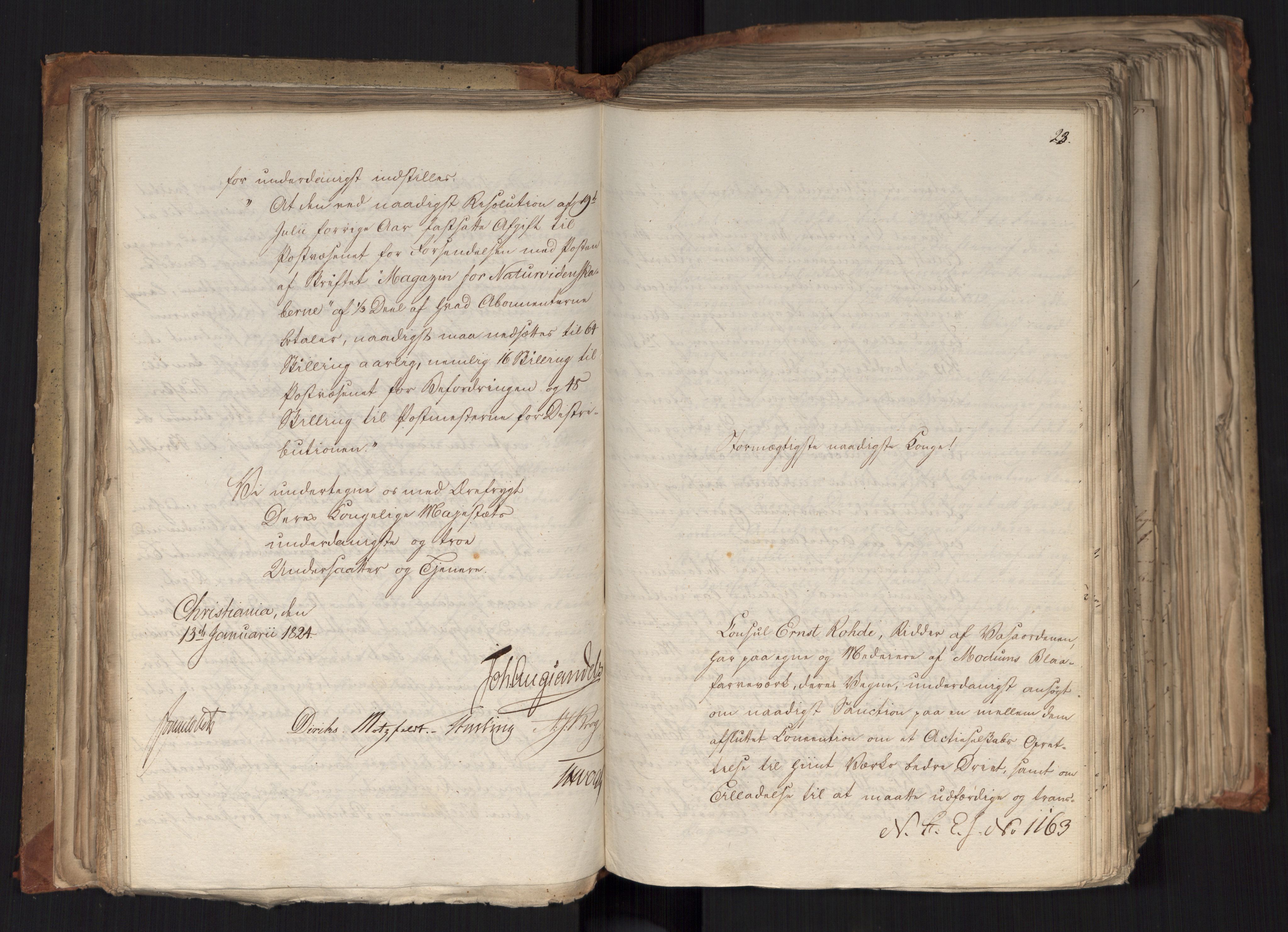 Statsrådsavdelingen i Stockholm, AV/RA-S-1003/D/Da/L0037: Regjeringsinnstillinger nr. 1115-1403, 1824, s. 158