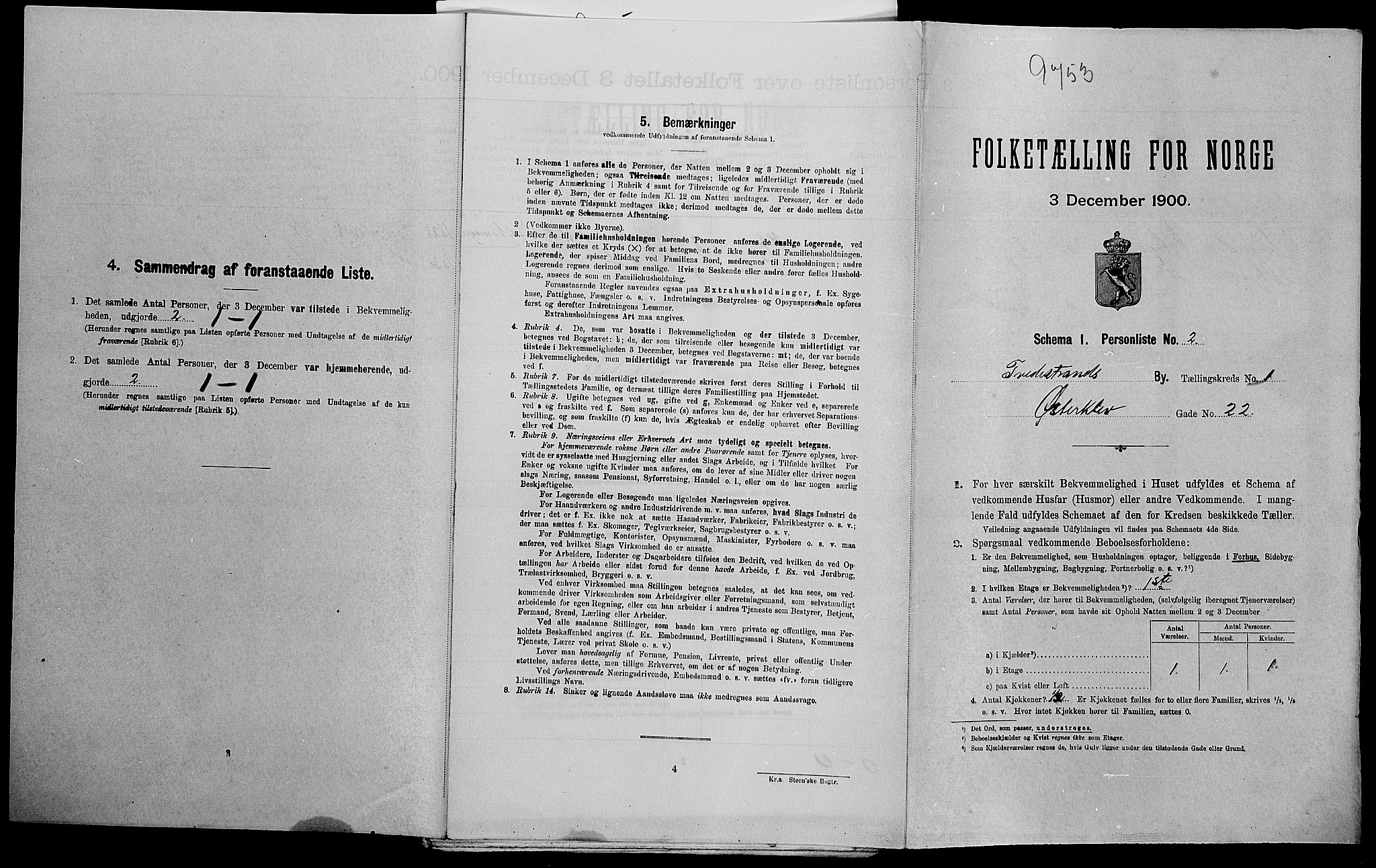 SAK, Folketelling 1900 for 0902 Tvedestrand ladested, 1900, s. 321