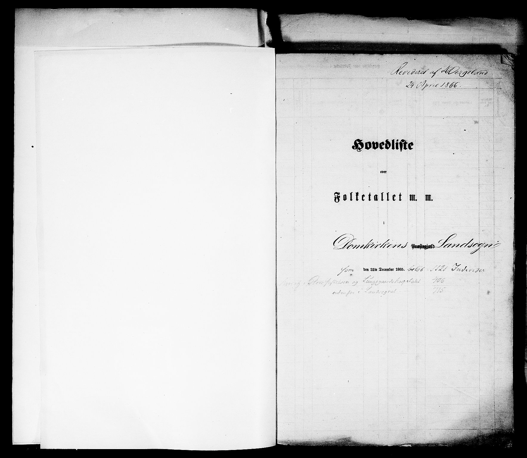 RA, Folketelling 1865 for 1281L Bergen Landdistrikt, Domkirkens landsokn og Korskirkens landsokn, 1865, s. 3