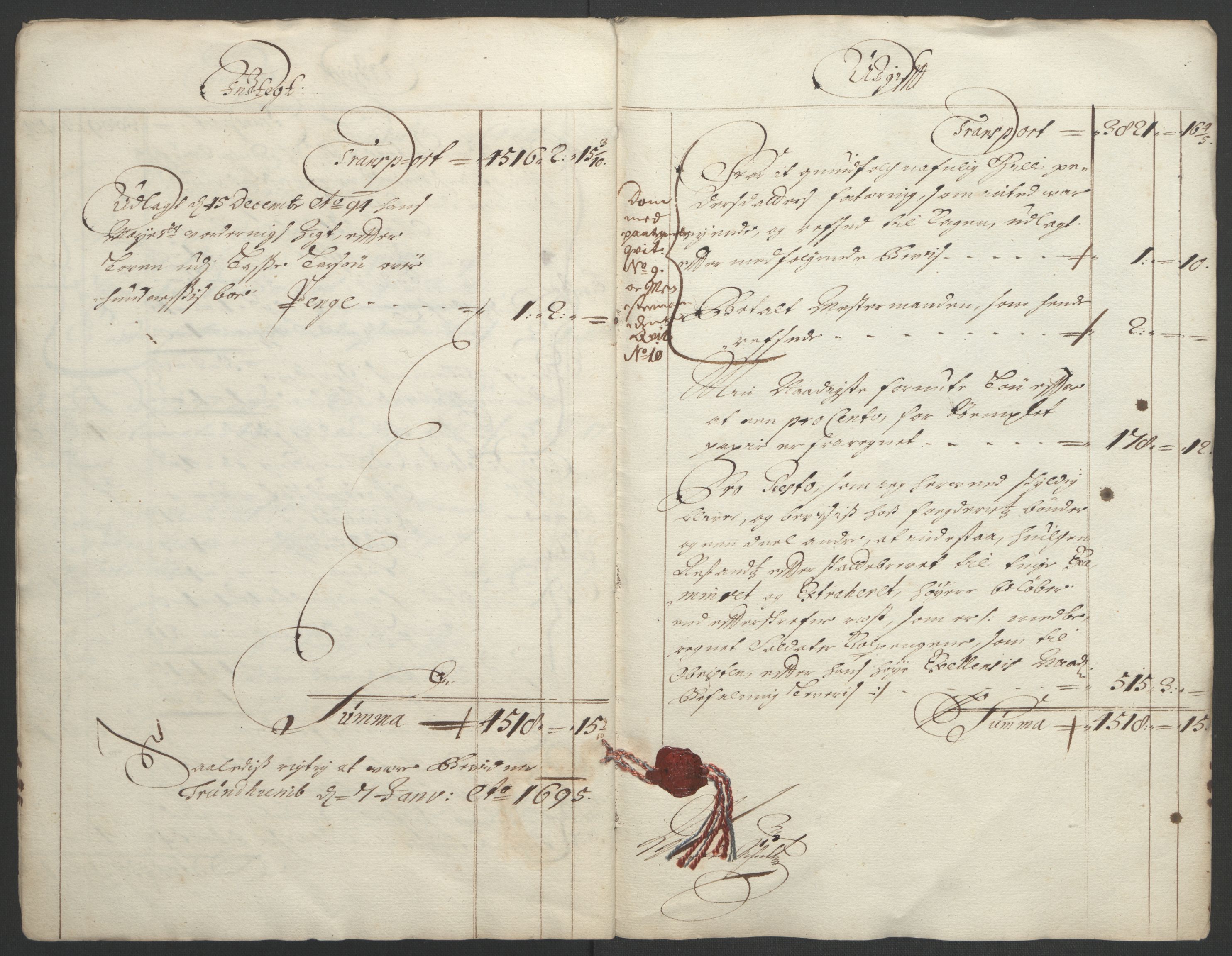 Rentekammeret inntil 1814, Reviderte regnskaper, Fogderegnskap, RA/EA-4092/R55/L3651: Fogderegnskap Romsdal, 1693-1694, s. 170