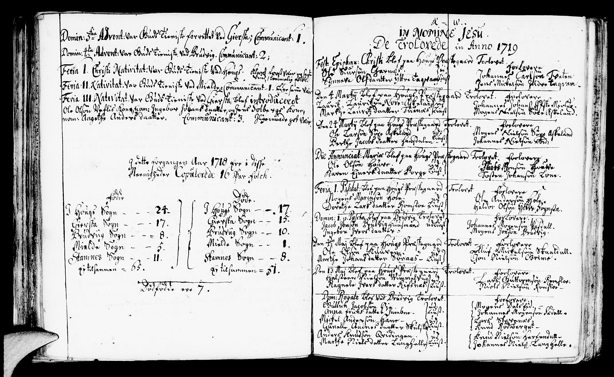 Haus sokneprestembete, AV/SAB-A-75601/H/Haa: Ministerialbok nr. A 3, 1713-1722