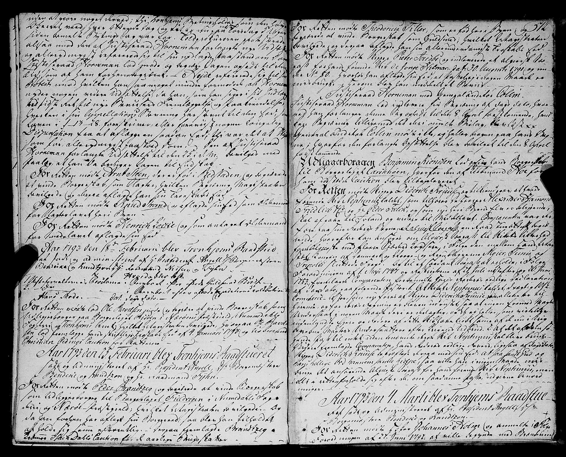 Trondheim magistrat, SAT/A-4372/A/Aa/L0017: Rådstueprotokoller, 1772-1793, s. 512