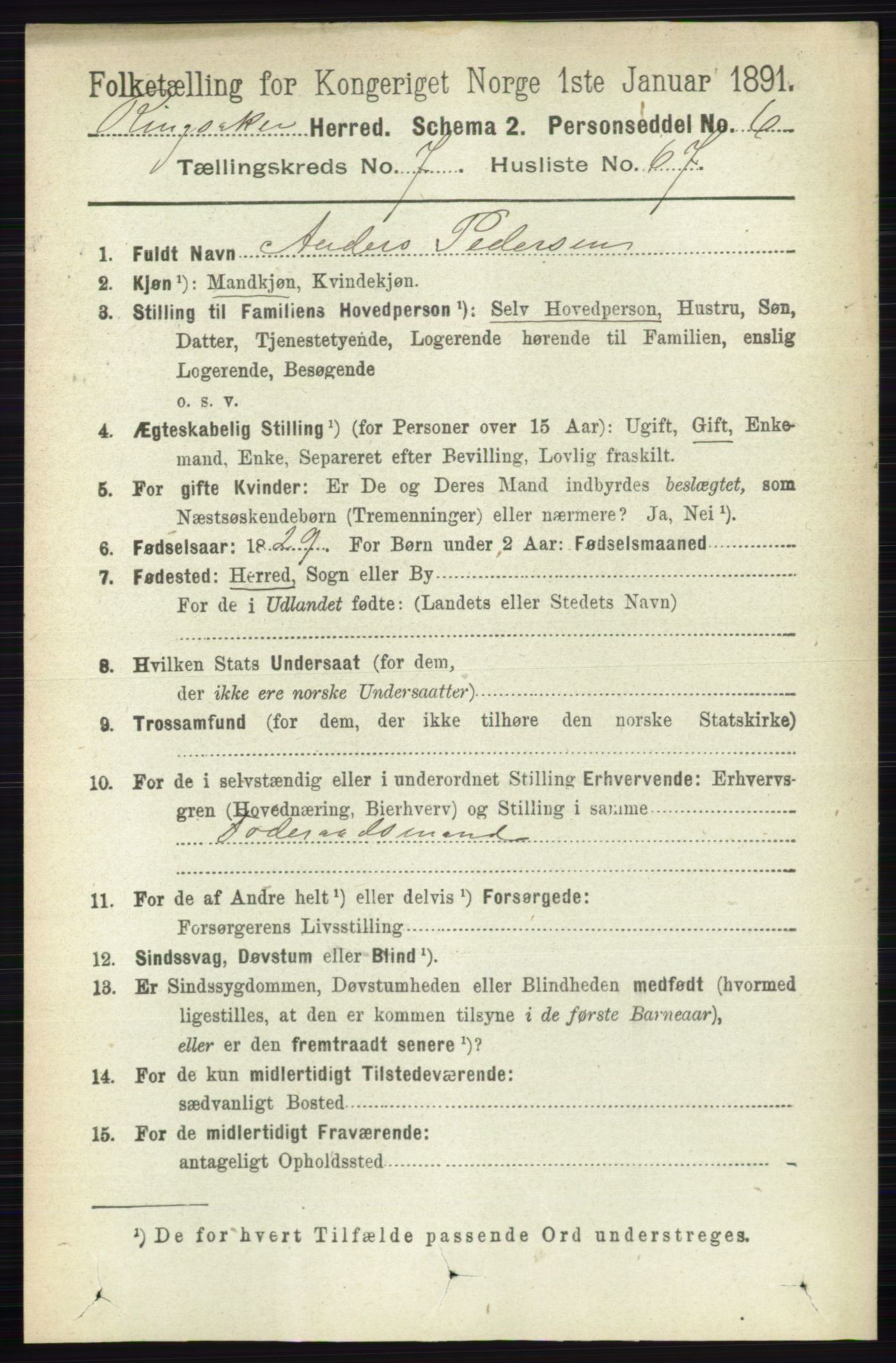 RA, Folketelling 1891 for 0412 Ringsaker herred, 1891, s. 4340