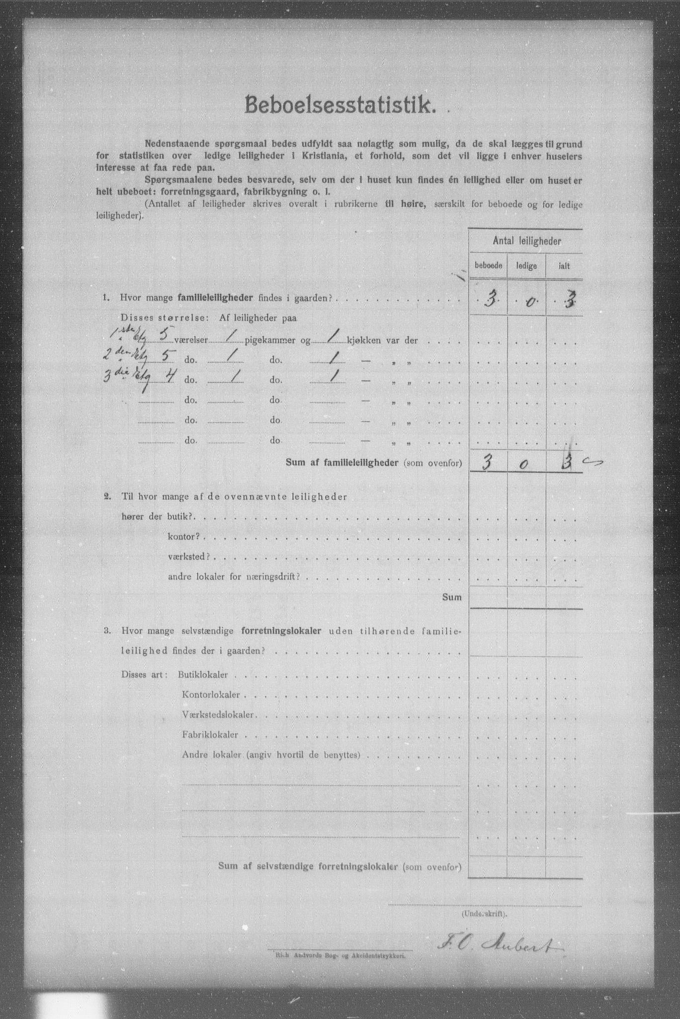 OBA, Kommunal folketelling 31.12.1904 for Kristiania kjøpstad, 1904, s. 3788