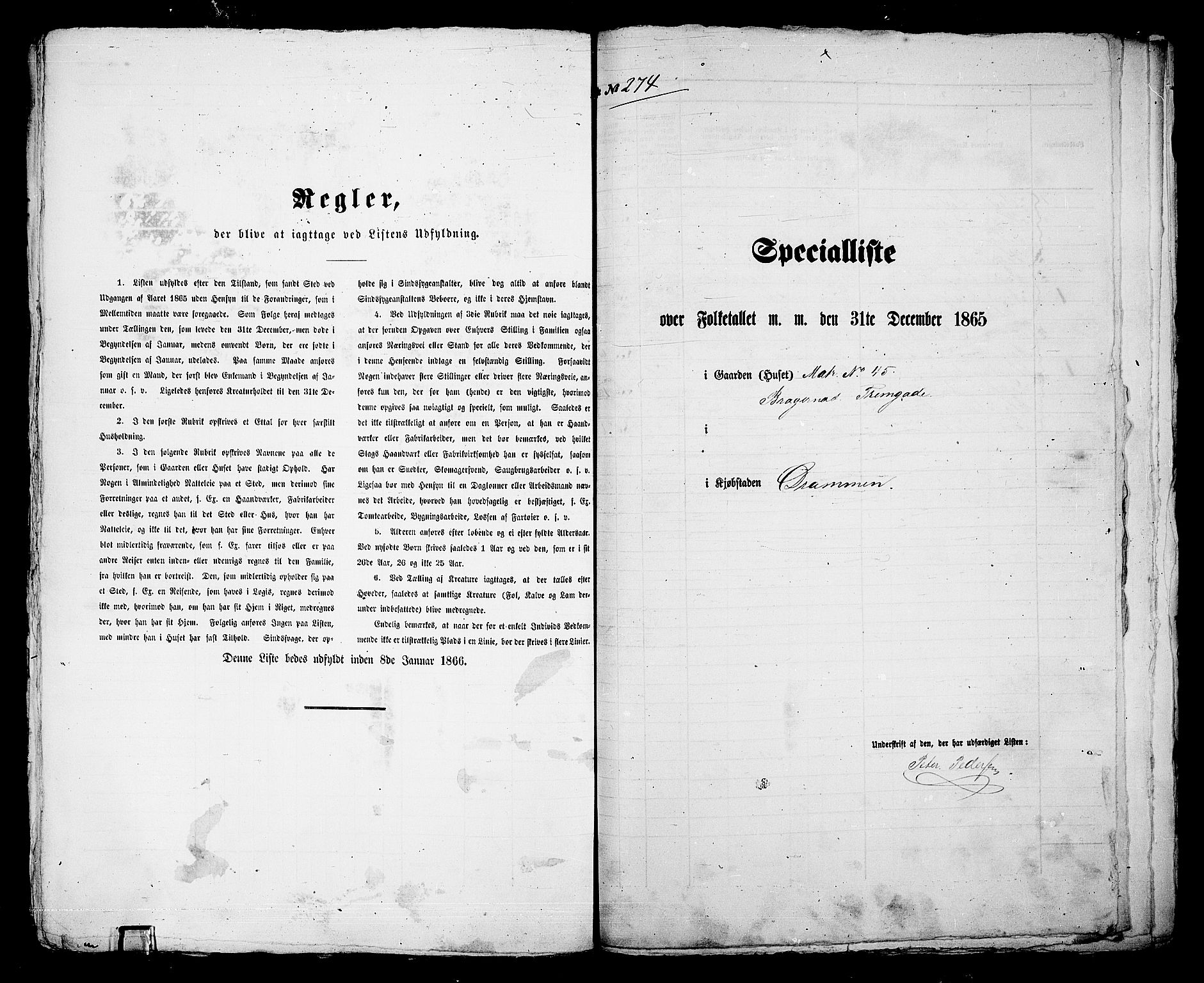 RA, Folketelling 1865 for 0602aB Bragernes prestegjeld i Drammen kjøpstad, 1865, s. 578