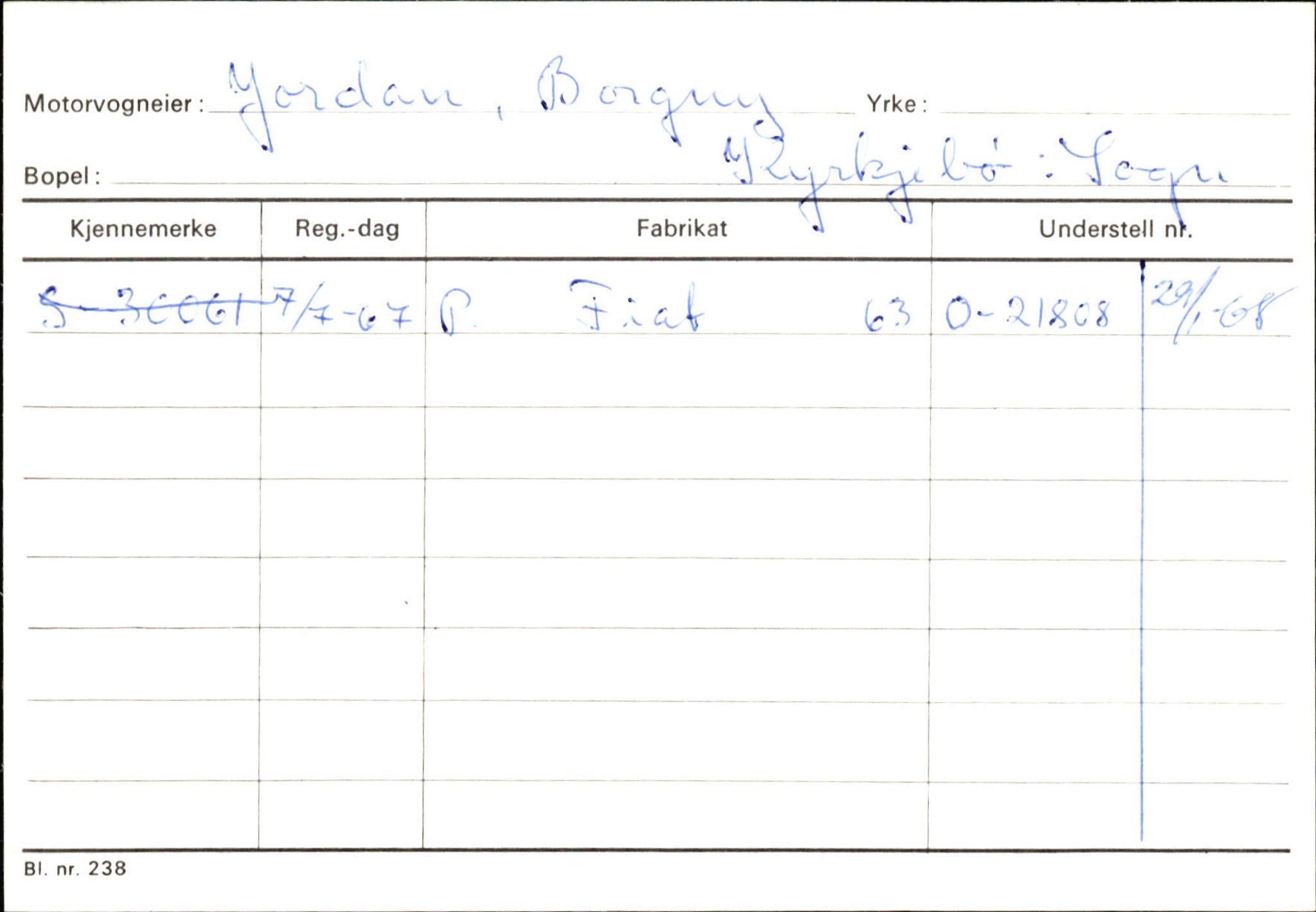 Statens vegvesen, Sogn og Fjordane vegkontor, SAB/A-5301/4/F/L0130: Eigarregister Eid T-Å. Høyanger A-O, 1945-1975, s. 1694