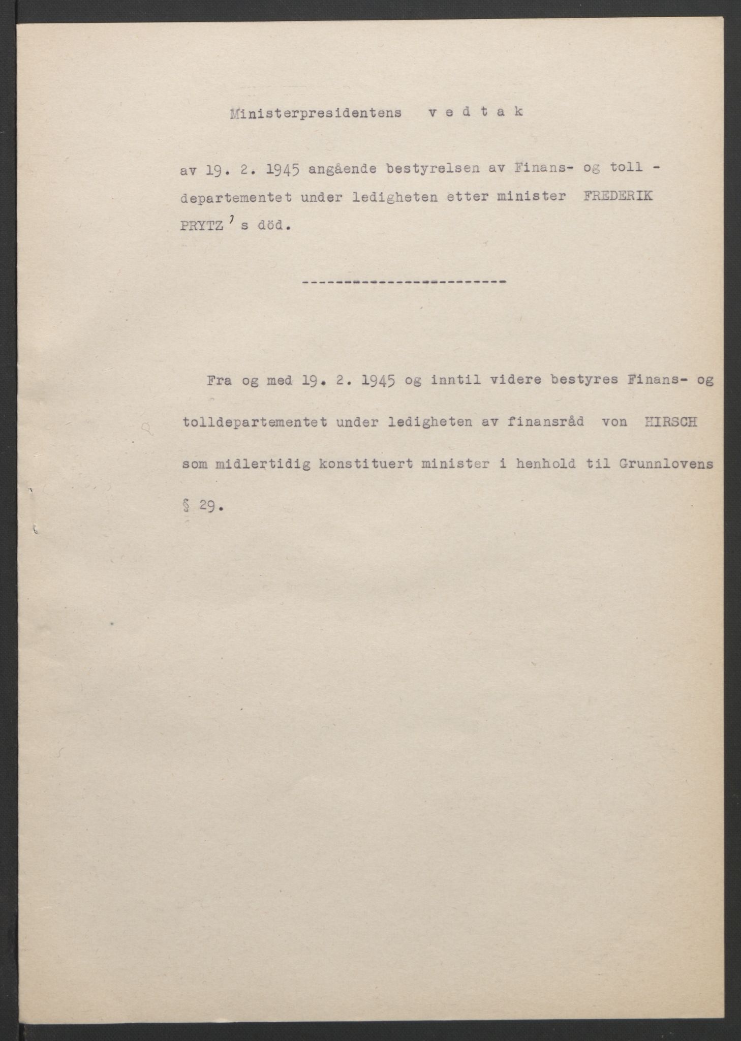 NS-administrasjonen 1940-1945 (Statsrådsekretariatet, de kommisariske statsråder mm), RA/S-4279/D/Db/L0101/0001: -- / Lover og vedtak, 1945, s. 192
