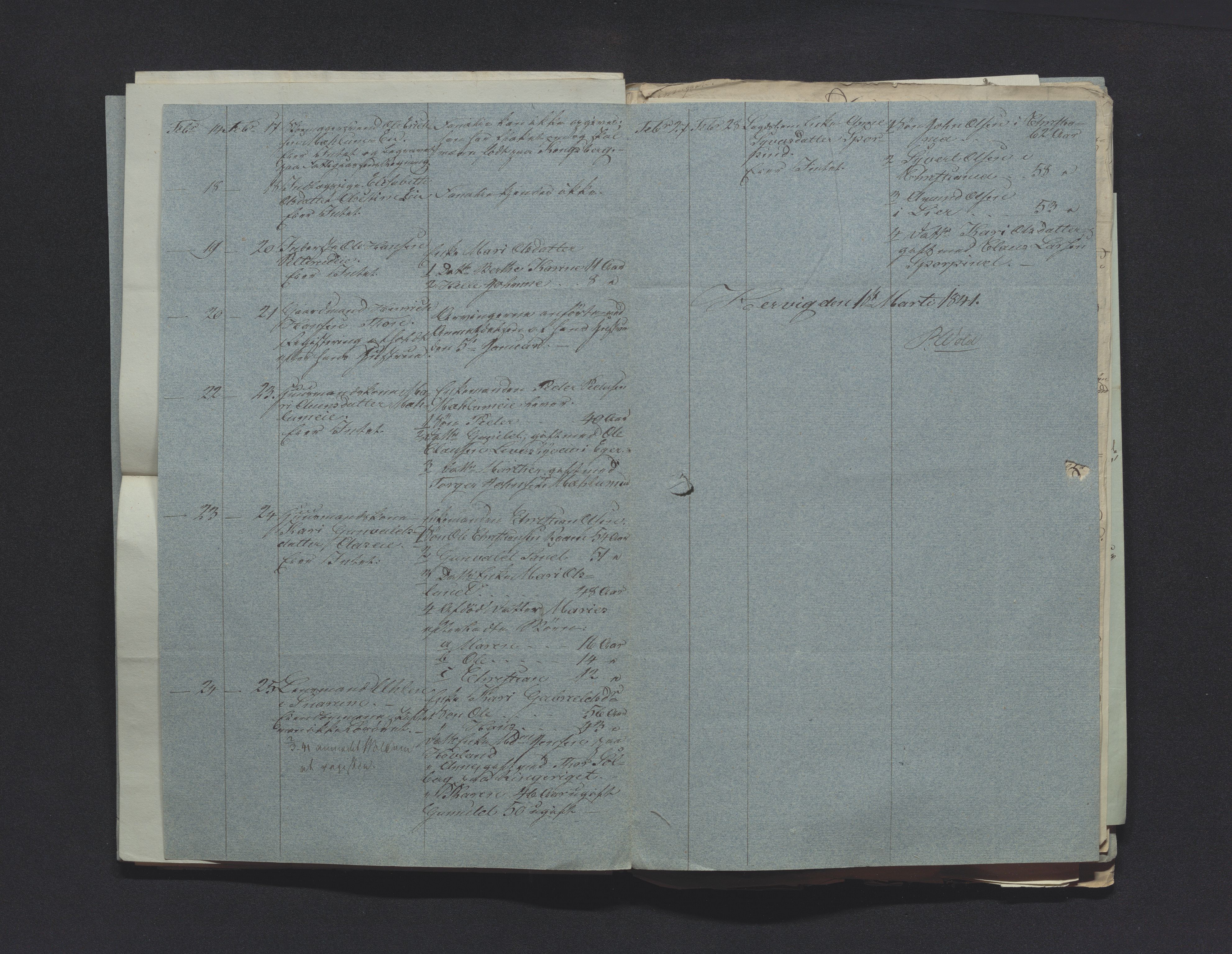 Eiker, Modum og Sigdal sorenskriveri, AV/SAKO-A-123/H/Ha/Hab/L0006: Dødsfallsmeldinger, 1841-1845