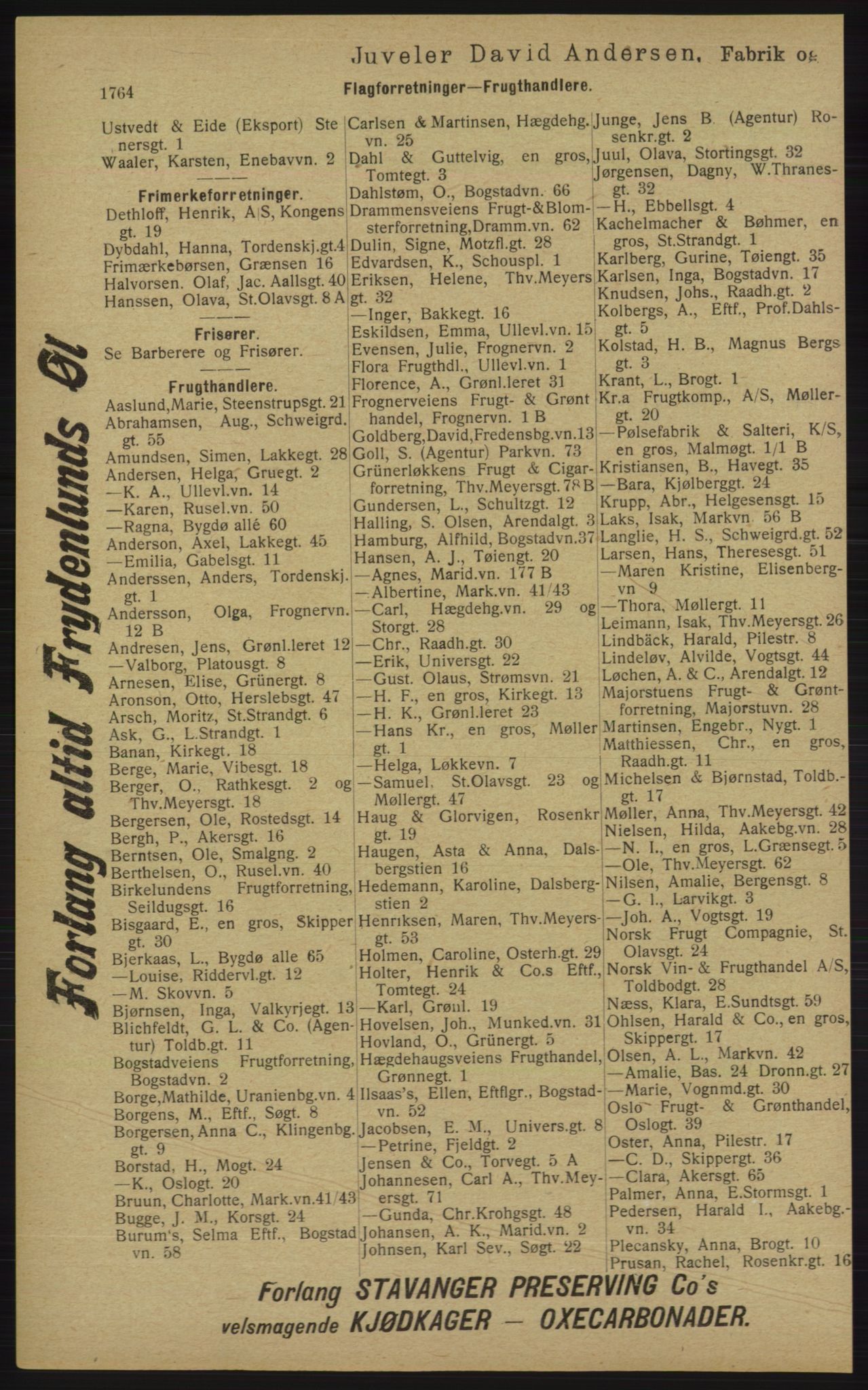 Kristiania/Oslo adressebok, PUBL/-, 1913, s. 1720