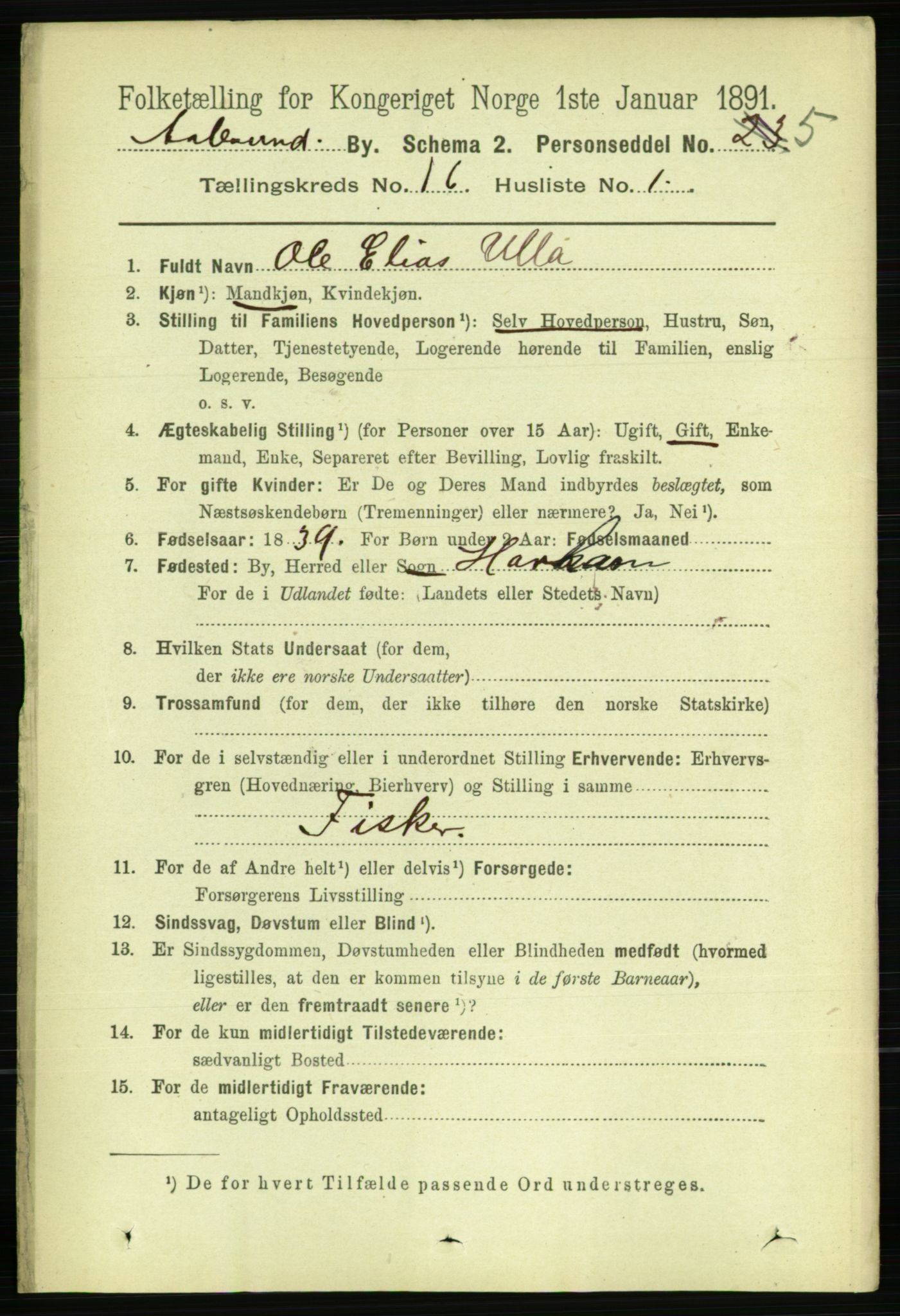 RA, Folketelling 1891 for 1501 Ålesund kjøpstad, 1891, s. 9512