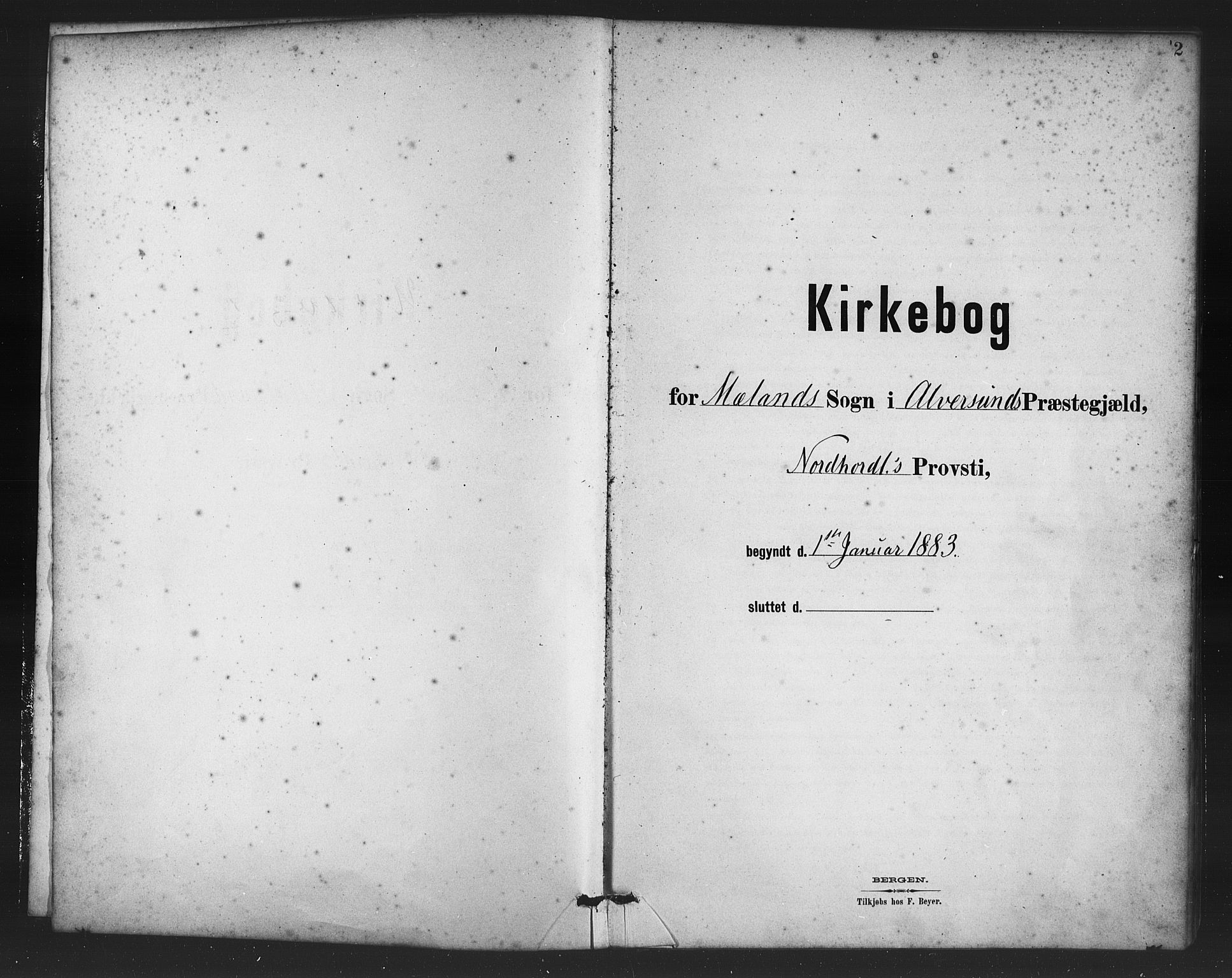 Alversund Sokneprestembete, SAB/A-73901/H/Ha/Haa/Haac/L0001: Ministerialbok nr. C 1, 1882-1900, s. 2