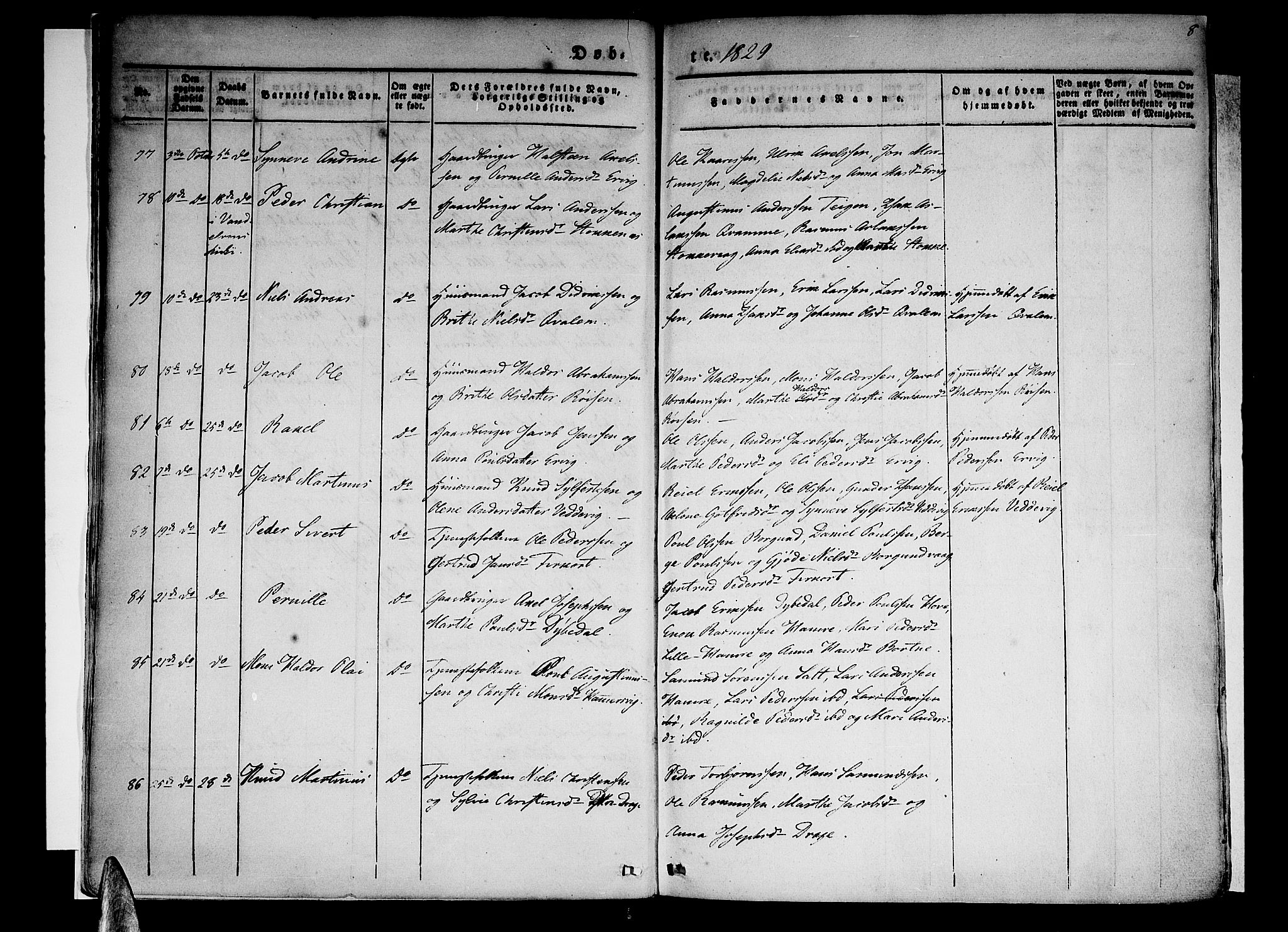 Selje sokneprestembete, AV/SAB-A-99938/H/Ha/Haa/Haaa: Ministerialbok nr. A 9, 1829-1844, s. 8