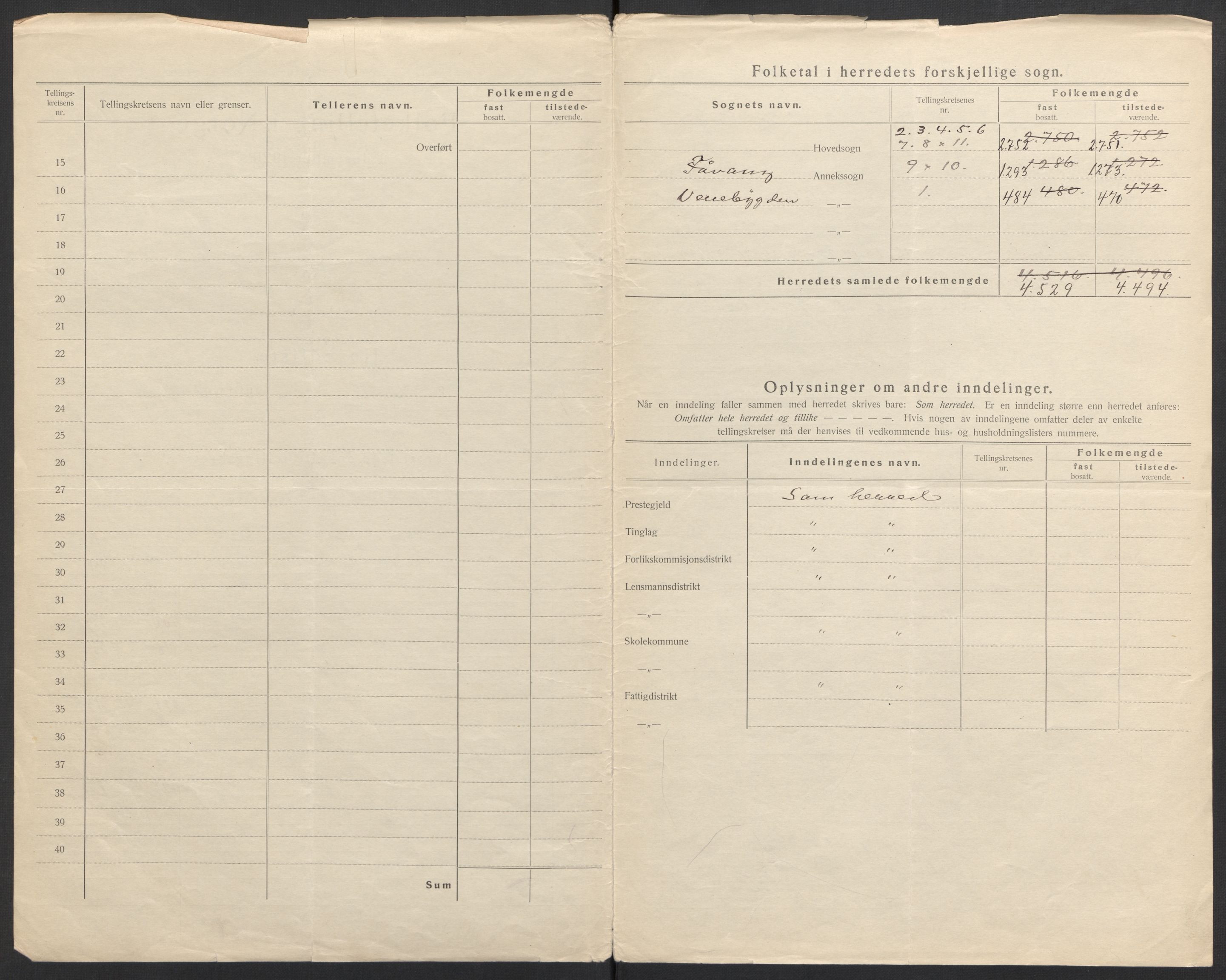 SAH, Folketelling 1920 for 0520 Ringebu herred, 1920, s. 6