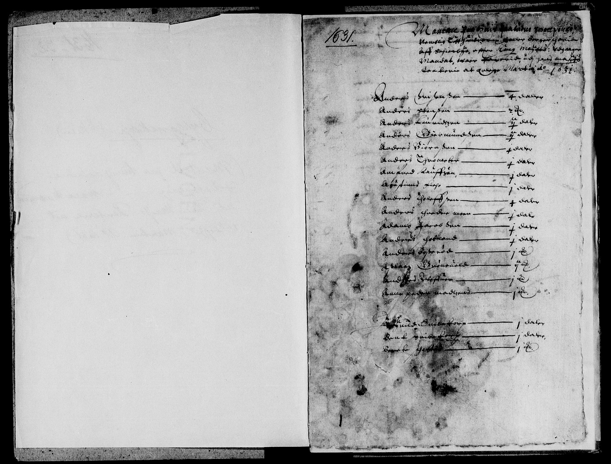 Rentekammeret inntil 1814, Reviderte regnskaper, Lensregnskaper, RA/EA-5023/R/Rb/Rbp/L0015: Bratsberg len, 1630-1633