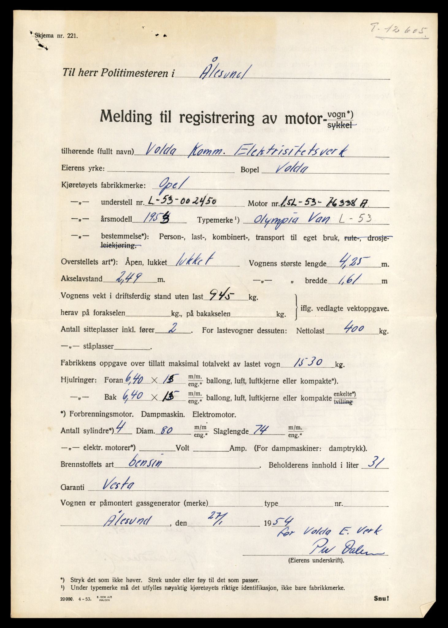 Møre og Romsdal vegkontor - Ålesund trafikkstasjon, AV/SAT-A-4099/F/Fe/L0046: Registreringskort for kjøretøy T 14445 - T 14579, 1927-1998