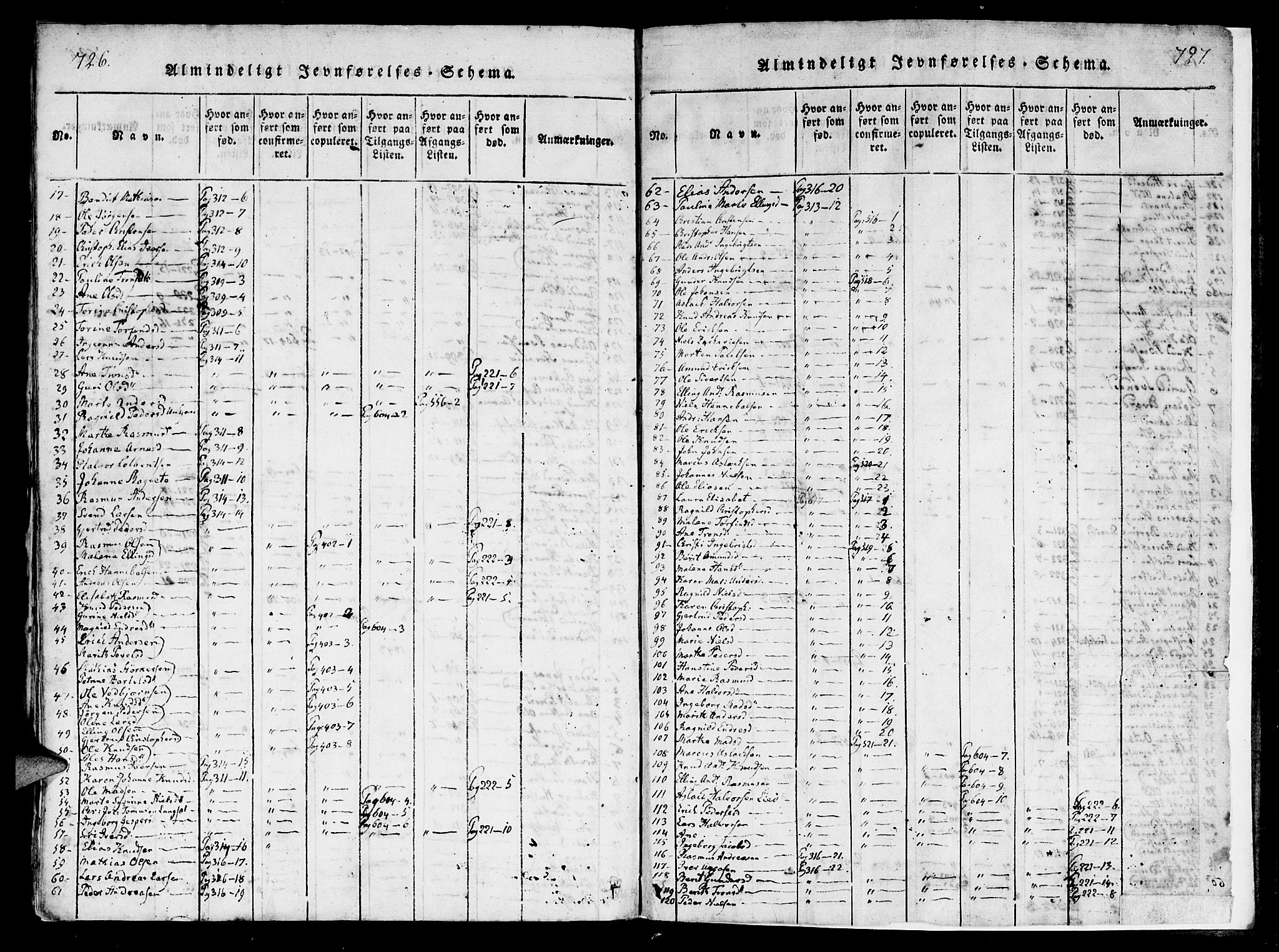 Ministerialprotokoller, klokkerbøker og fødselsregistre - Møre og Romsdal, SAT/A-1454/560/L0718: Ministerialbok nr. 560A02, 1817-1844, s. 726-727