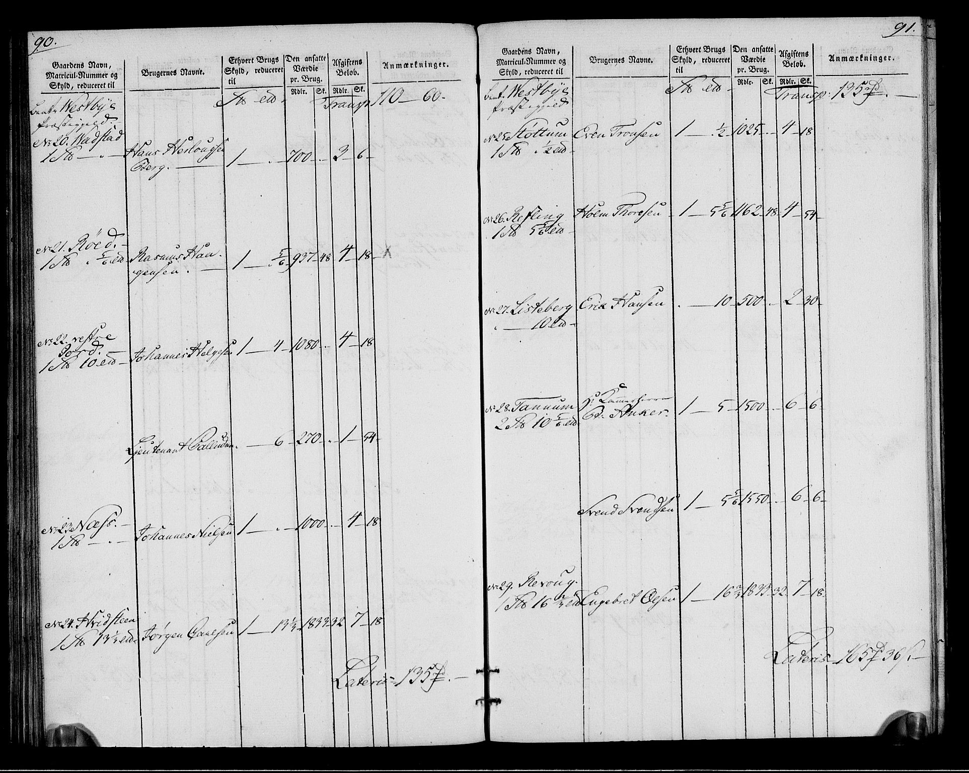 Rentekammeret inntil 1814, Realistisk ordnet avdeling, AV/RA-EA-4070/N/Ne/Nea/L0015: Follo fogderi. Oppebørselsregister, 1803-1804, s. 49