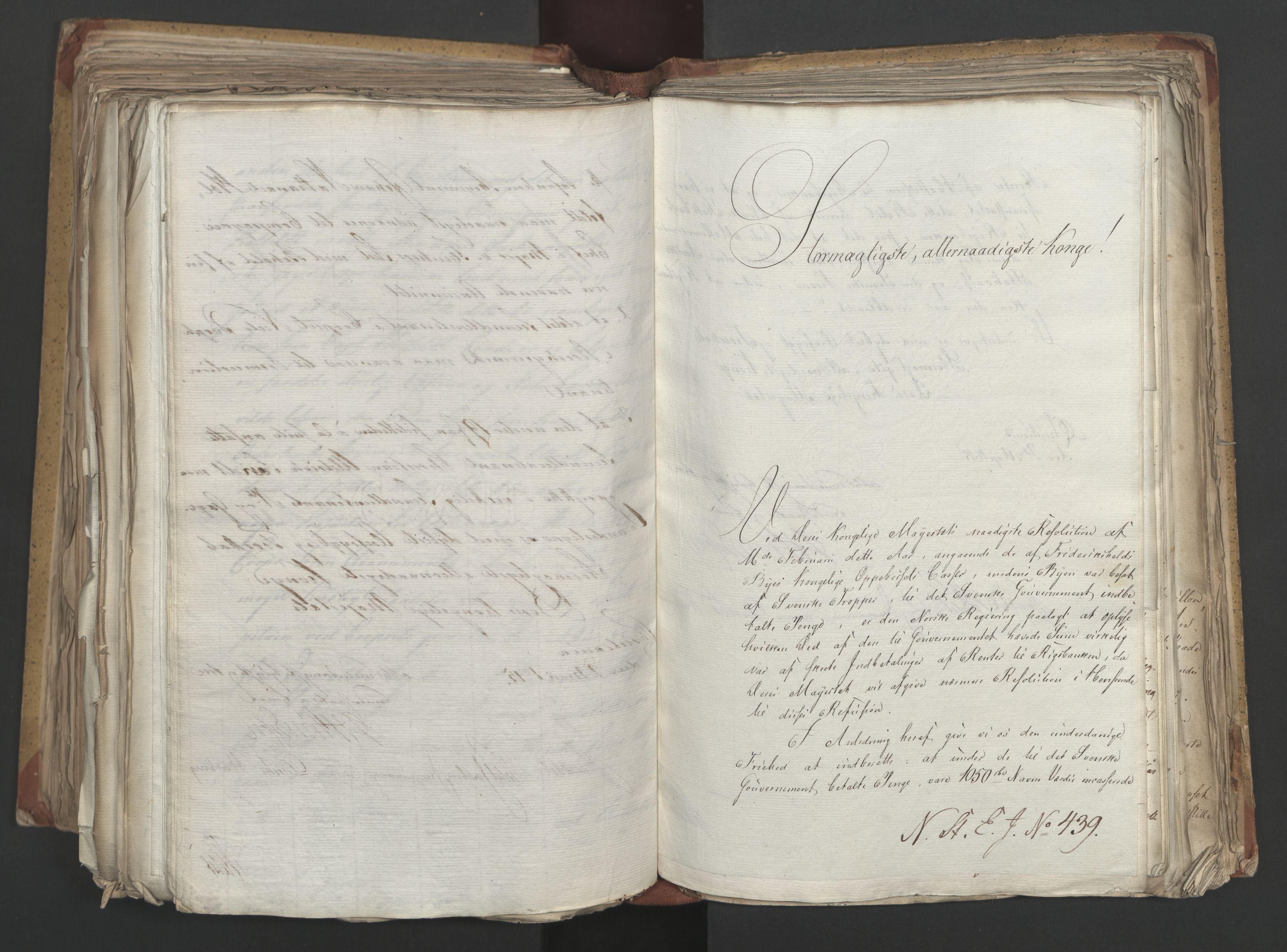 Statsrådsavdelingen i Stockholm, AV/RA-S-1003/D/Da/L0002: Regjeringsinnstillinger nr. 263-518, 1815, s. 383
