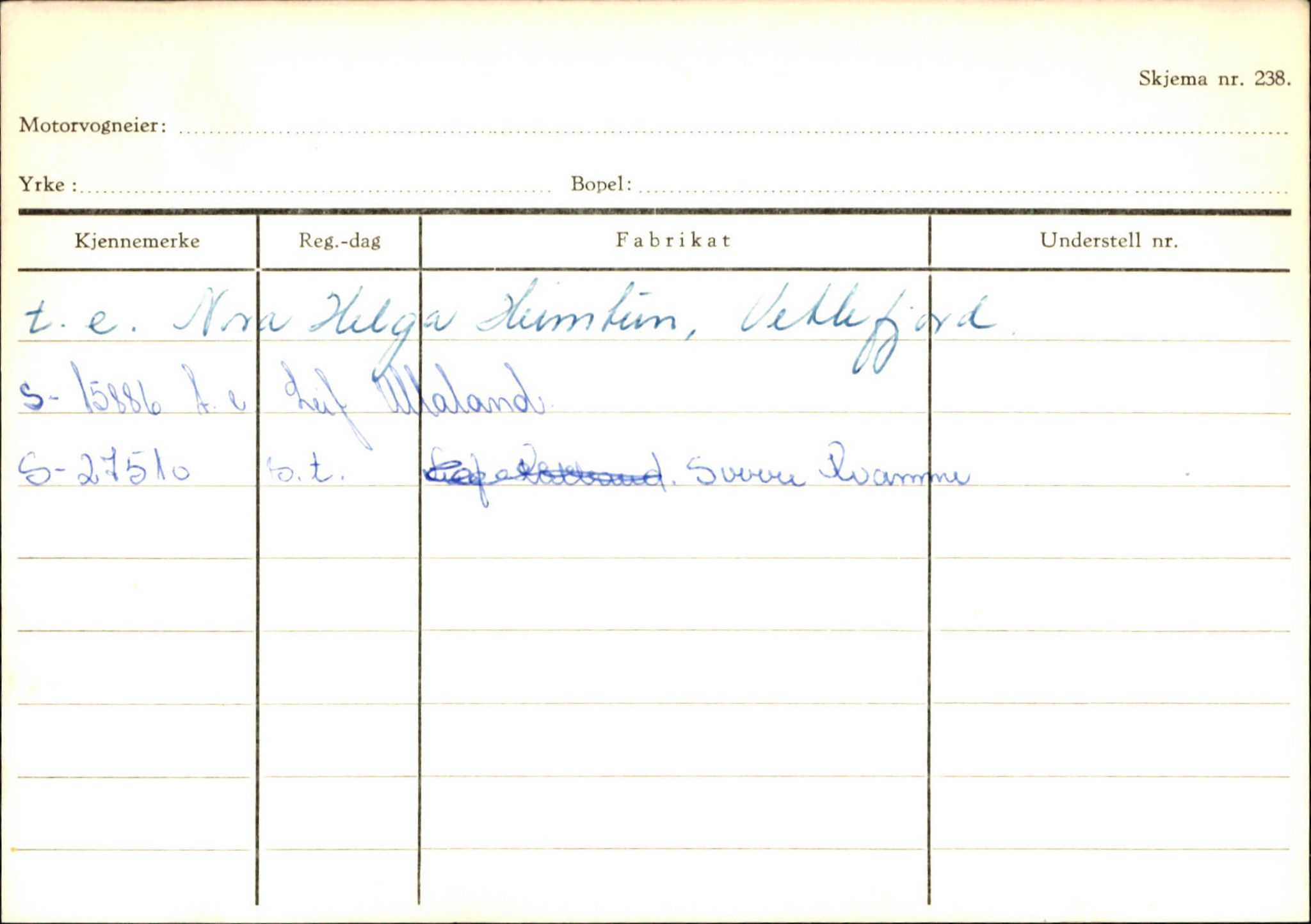 Statens vegvesen, Sogn og Fjordane vegkontor, AV/SAB-A-5301/4/F/L0132: Eigarregister Askvoll A-Å. Balestrand A-Å, 1945-1975, s. 1896