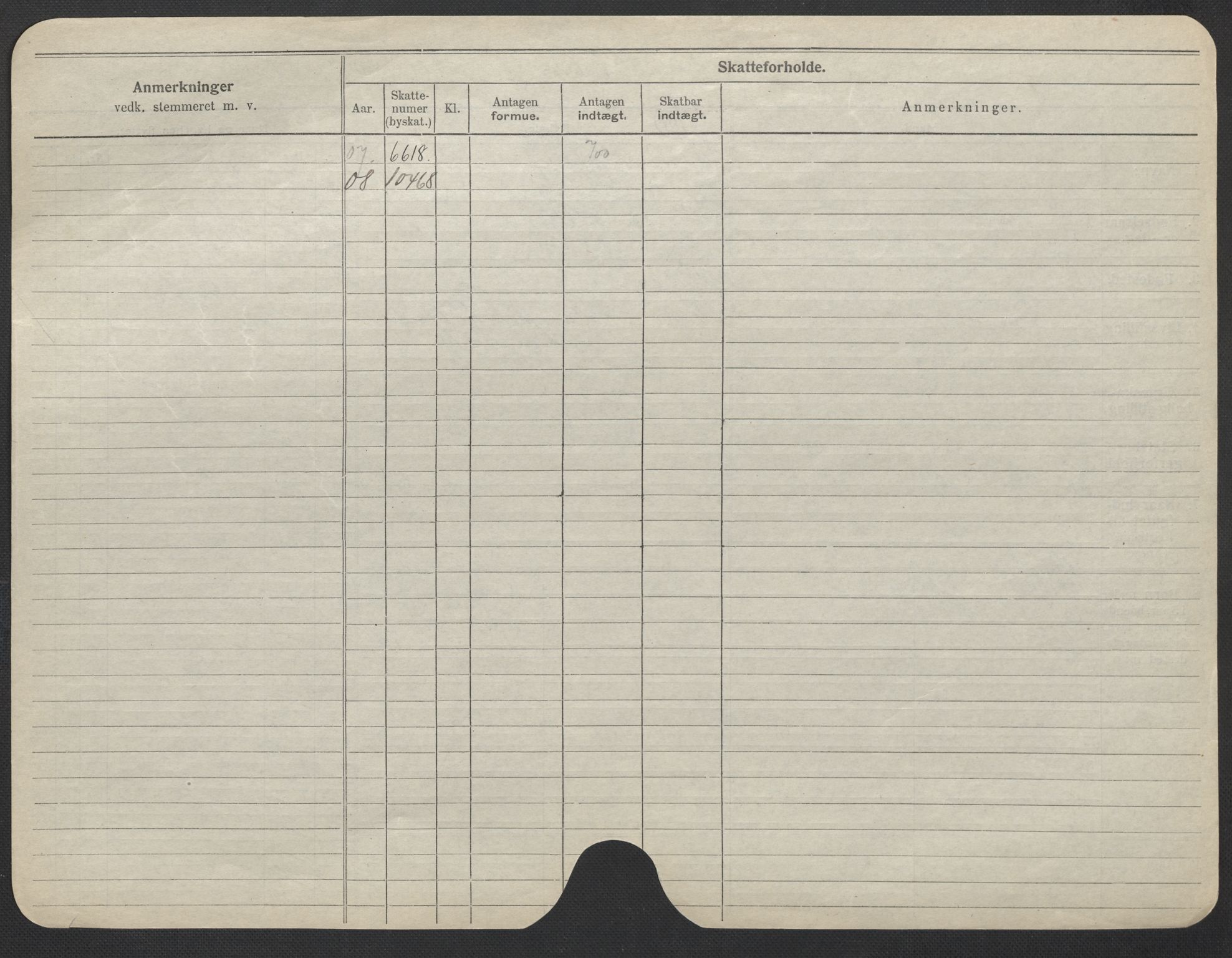 Oslo folkeregister, Registerkort, SAO/A-11715/F/Fa/Fac/L0024: Kvinner, 1906-1914, s. 25b