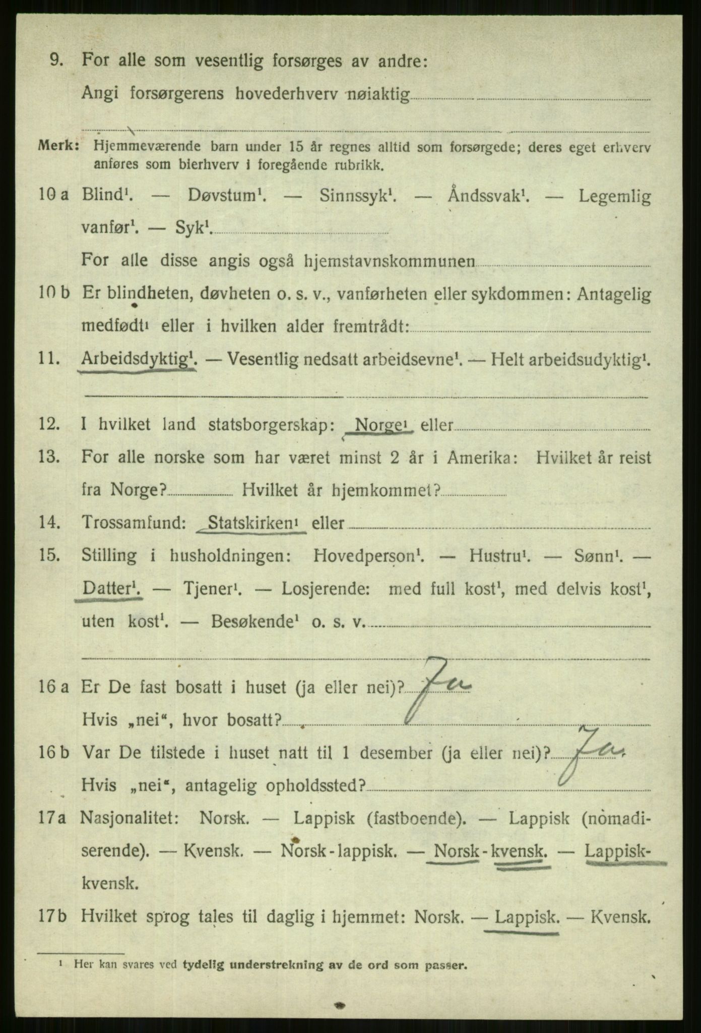 SATØ, Folketelling 1920 for 1938 Lyngen herred, 1920, s. 8388