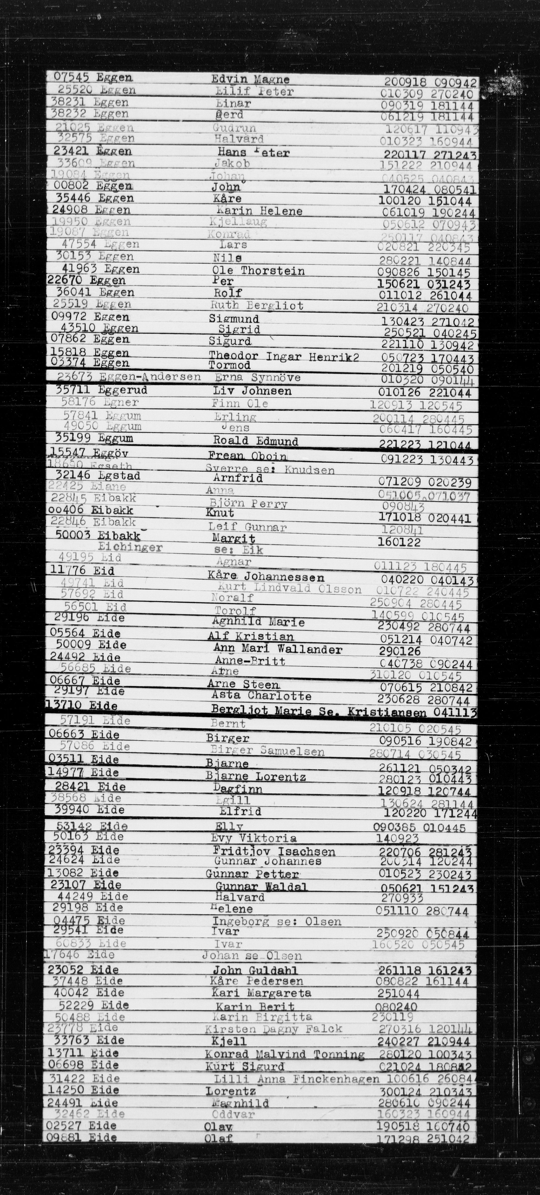 Den Kgl. Norske Legasjons Flyktningskontor, RA/S-6753/V/Va/L0022: Kjesäterkartoteket.  Alfabetisk register, A-Å., 1940-1945, s. 147