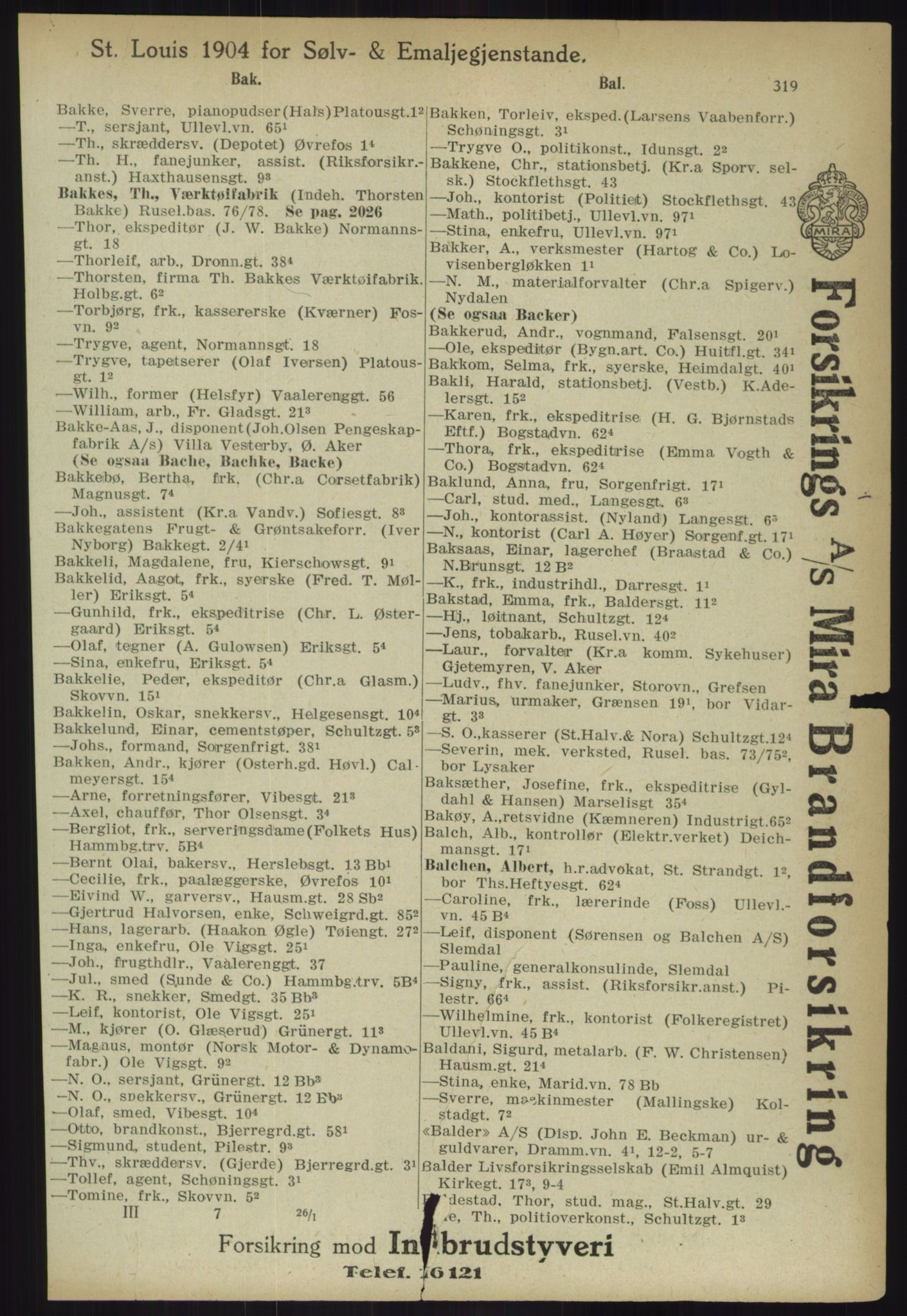 Kristiania/Oslo adressebok, PUBL/-, 1918, s. 344