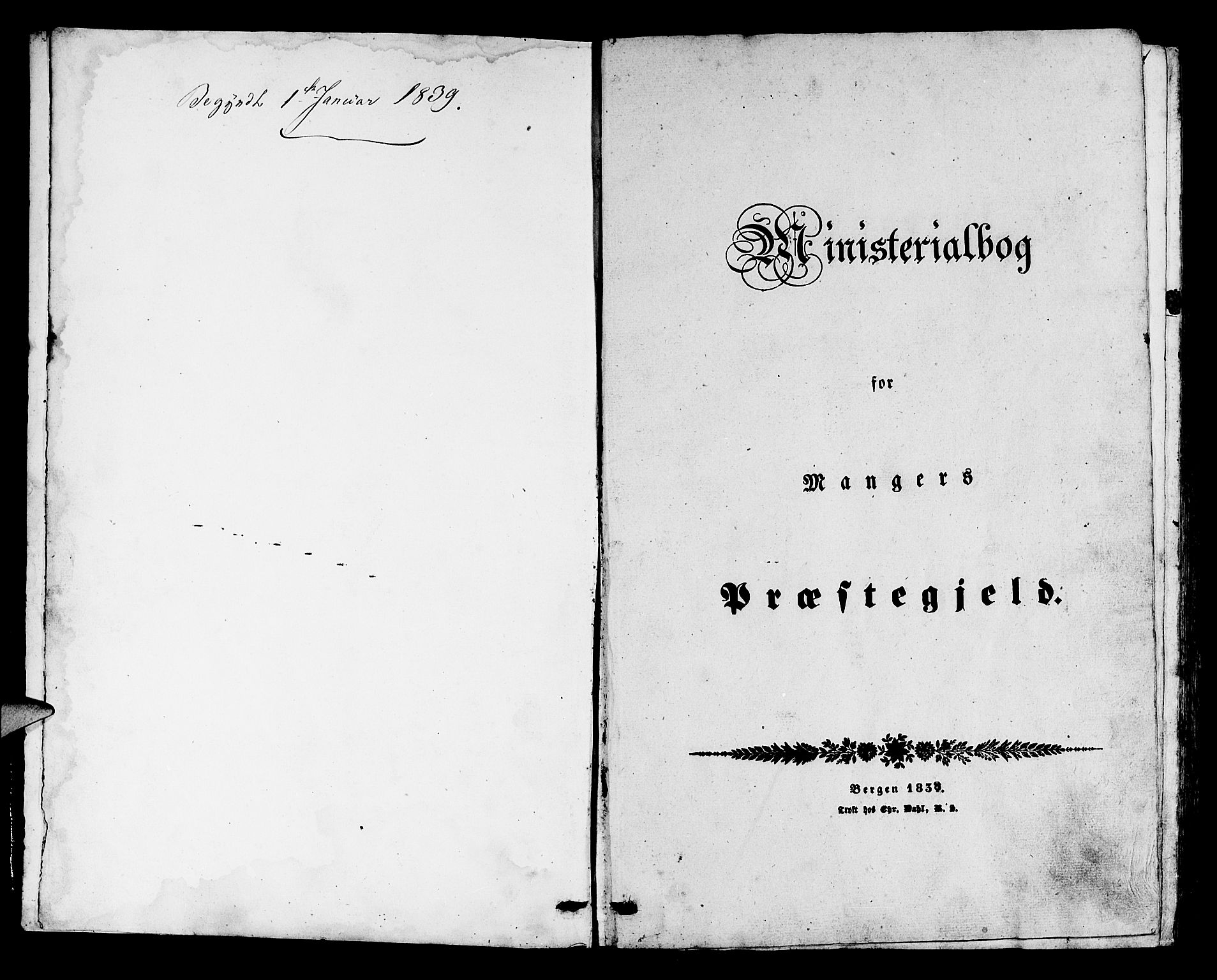 Manger sokneprestembete, AV/SAB-A-76801/H/Haa: Ministerialbok nr. A 5, 1839-1848