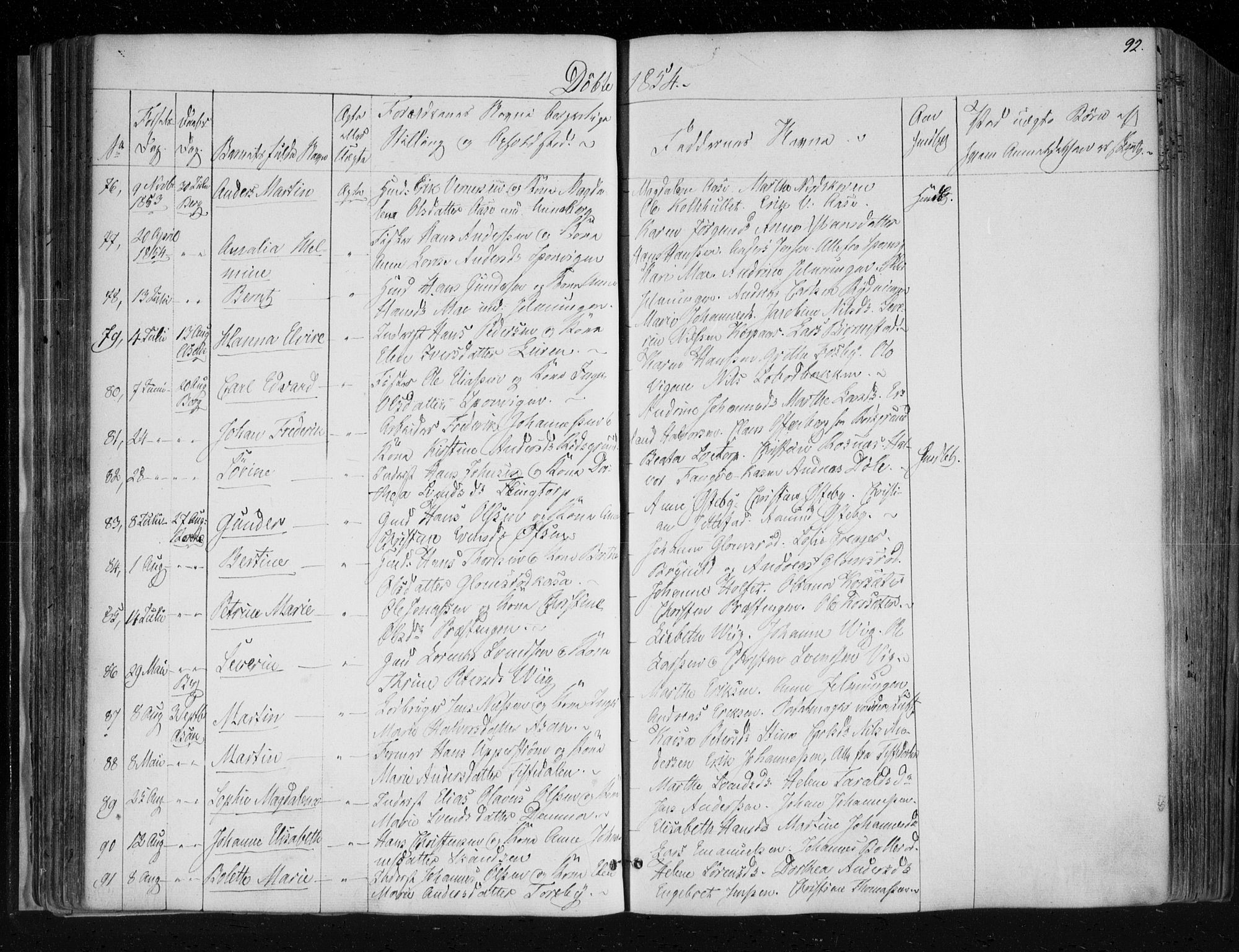 Berg prestekontor Kirkebøker, AV/SAO-A-10902/F/Fa/L0004: Ministerialbok nr. I 4, 1843-1860, s. 92