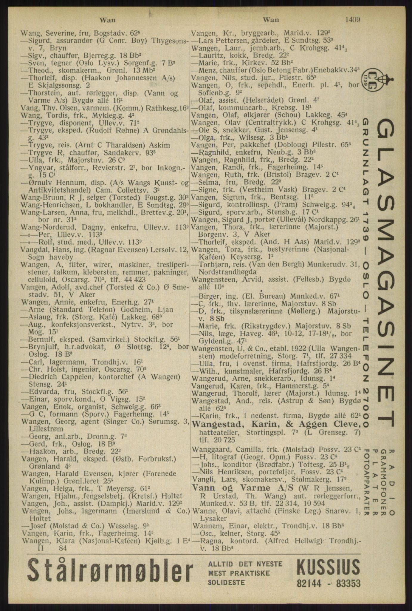 Kristiania/Oslo adressebok, PUBL/-, 1934, s. 1409