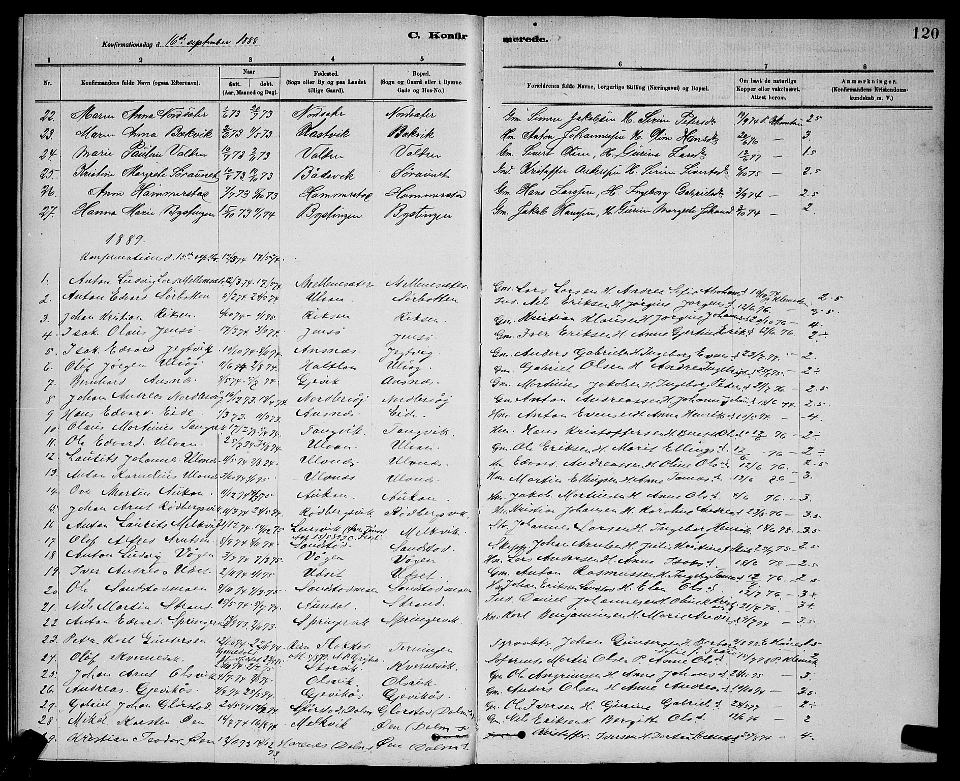 Ministerialprotokoller, klokkerbøker og fødselsregistre - Sør-Trøndelag, SAT/A-1456/637/L0562: Klokkerbok nr. 637C03, 1883-1898, s. 120