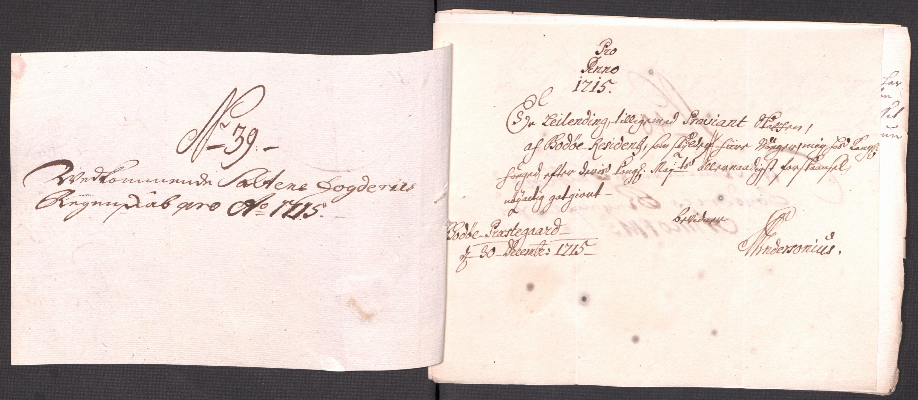 Rentekammeret inntil 1814, Reviderte regnskaper, Fogderegnskap, AV/RA-EA-4092/R66/L4585: Fogderegnskap Salten, 1715, s. 303