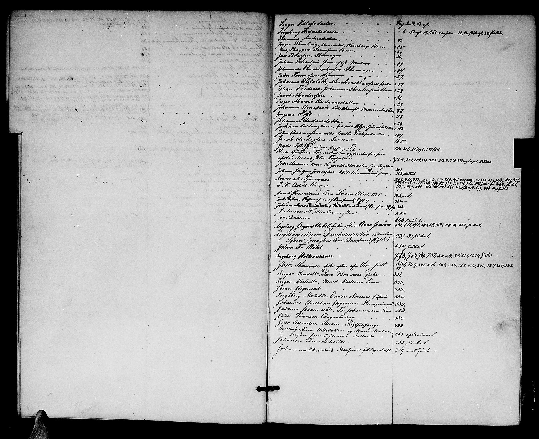 Kristiansand byrett, AV/SAK-1223-0001/H/Hc/L0024: Skifteprotokoll nr. 20, med register, 1846-1852