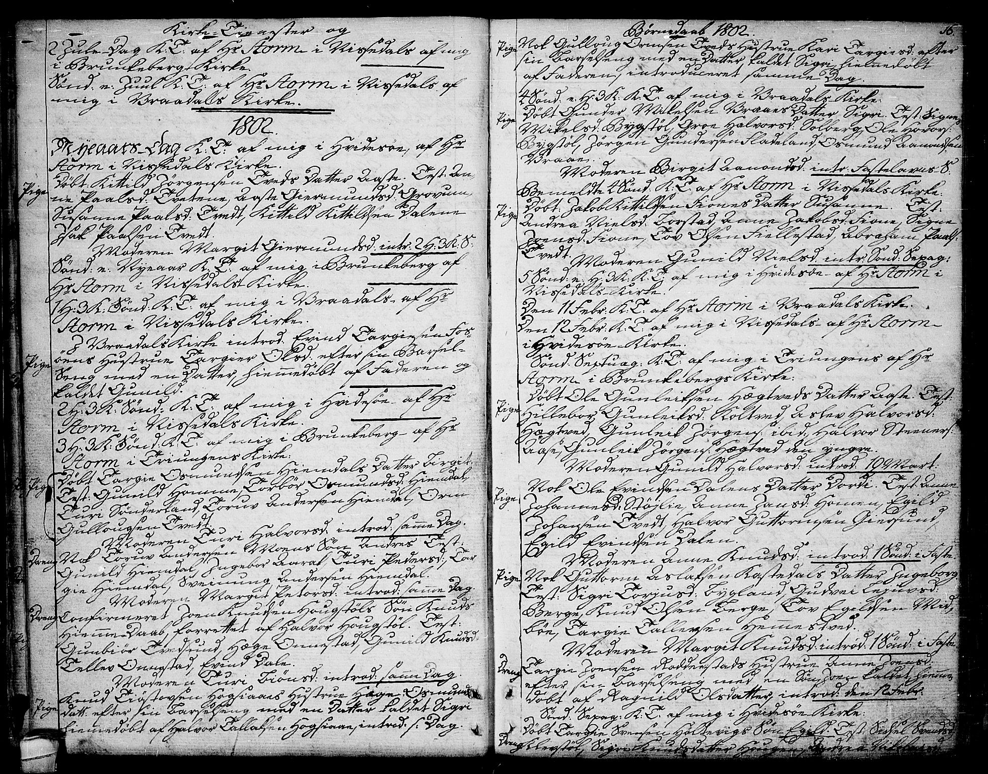 Kviteseid kirkebøker, AV/SAKO-A-276/F/Fa/L0004: Ministerialbok nr. I 4, 1800-1814, s. 16