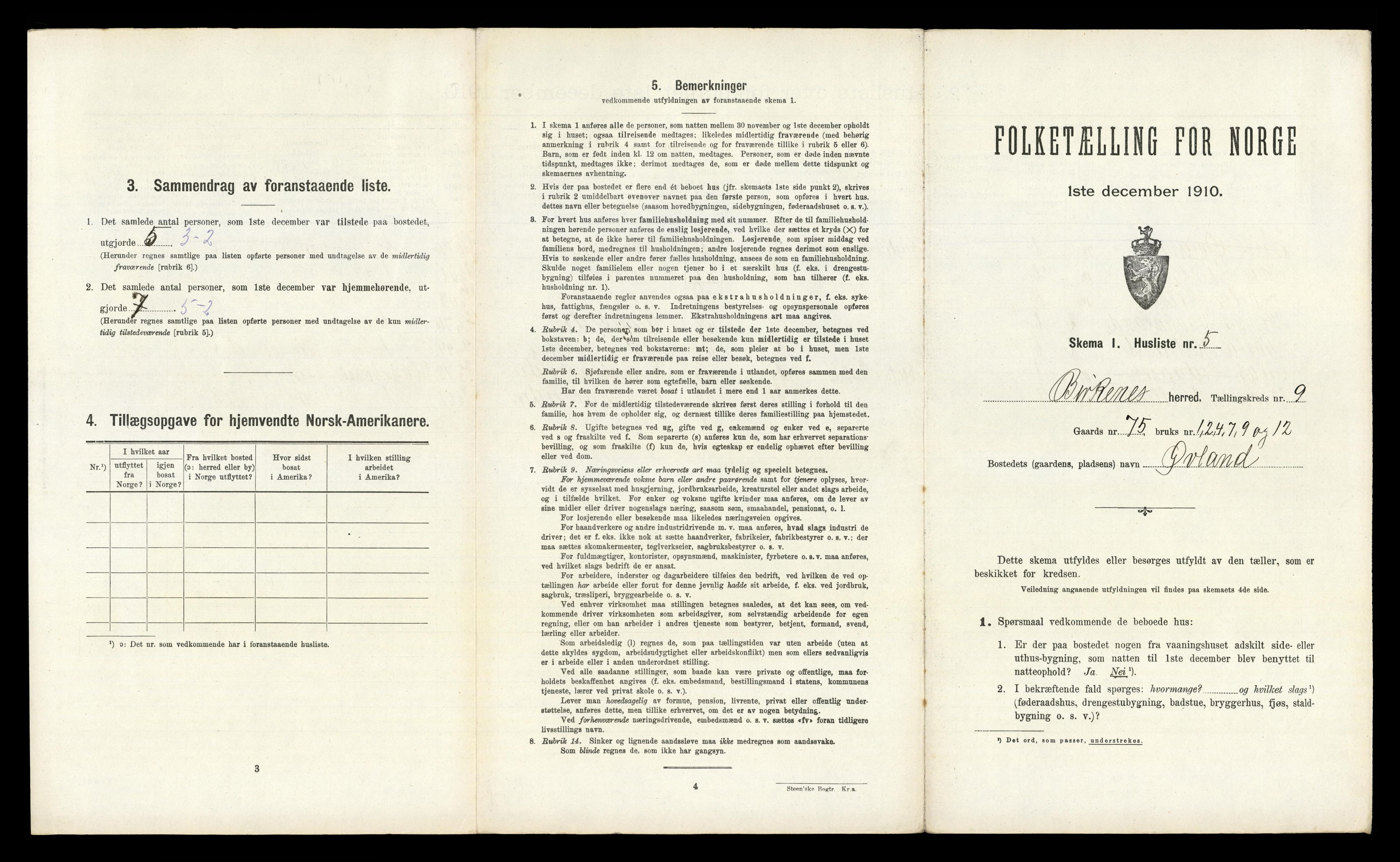 RA, Folketelling 1910 for 0928 Birkenes herred, 1910, s. 690