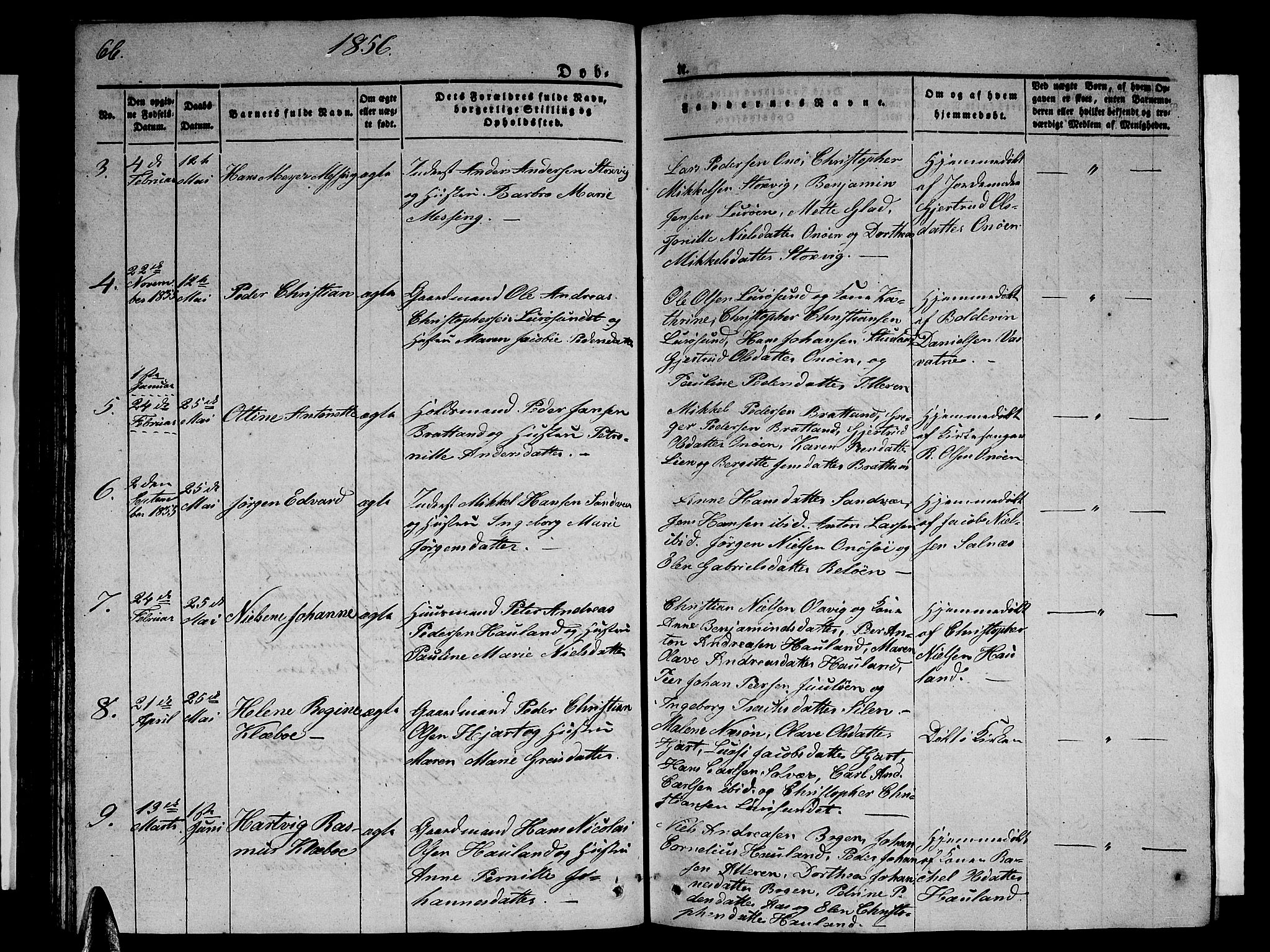 Ministerialprotokoller, klokkerbøker og fødselsregistre - Nordland, AV/SAT-A-1459/839/L0572: Klokkerbok nr. 839C02, 1841-1873, s. 66