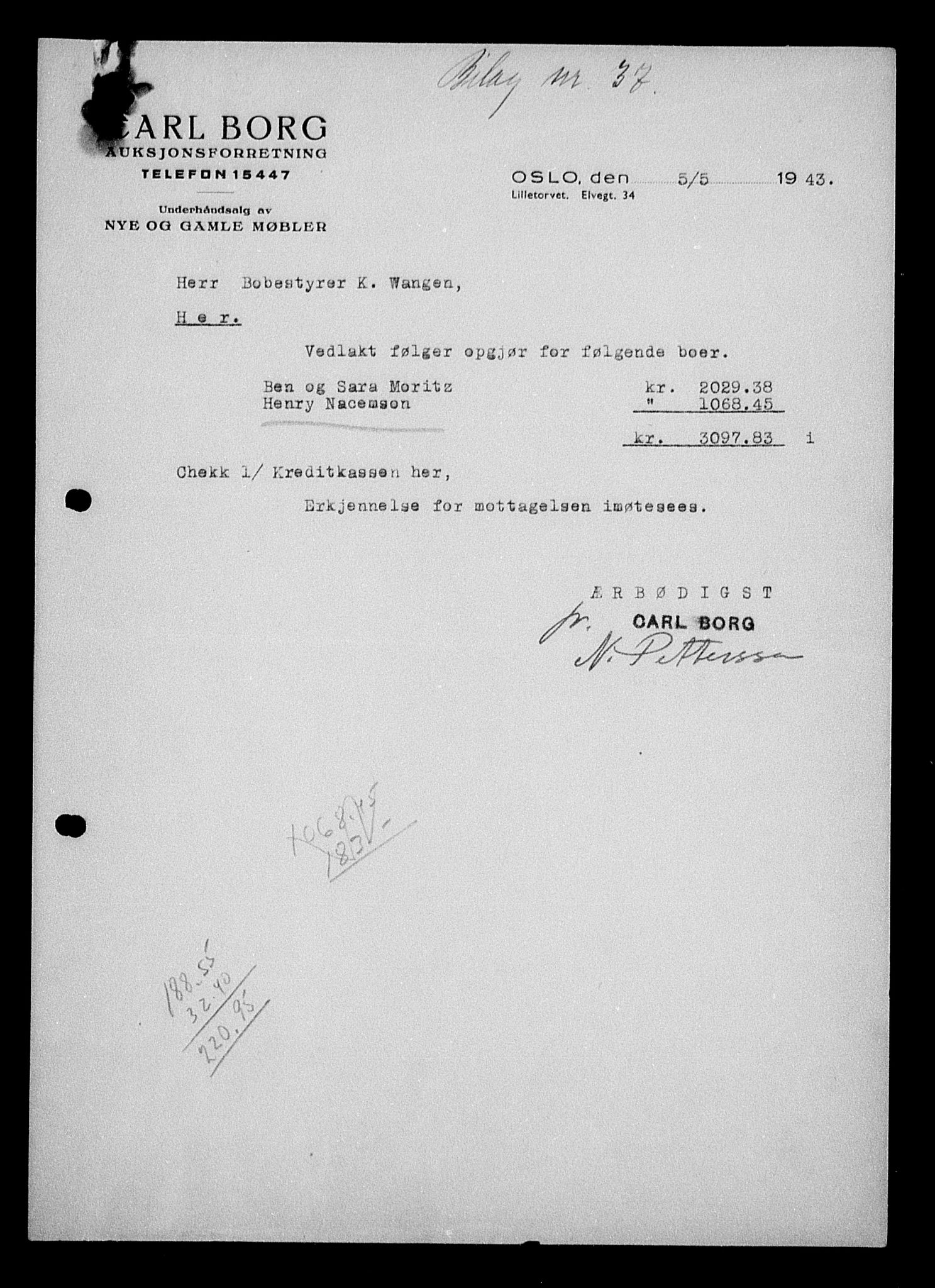 Justisdepartementet, Tilbakeføringskontoret for inndratte formuer, AV/RA-S-1564/H/Hc/Hcc/L0967: --, 1945-1947, s. 77