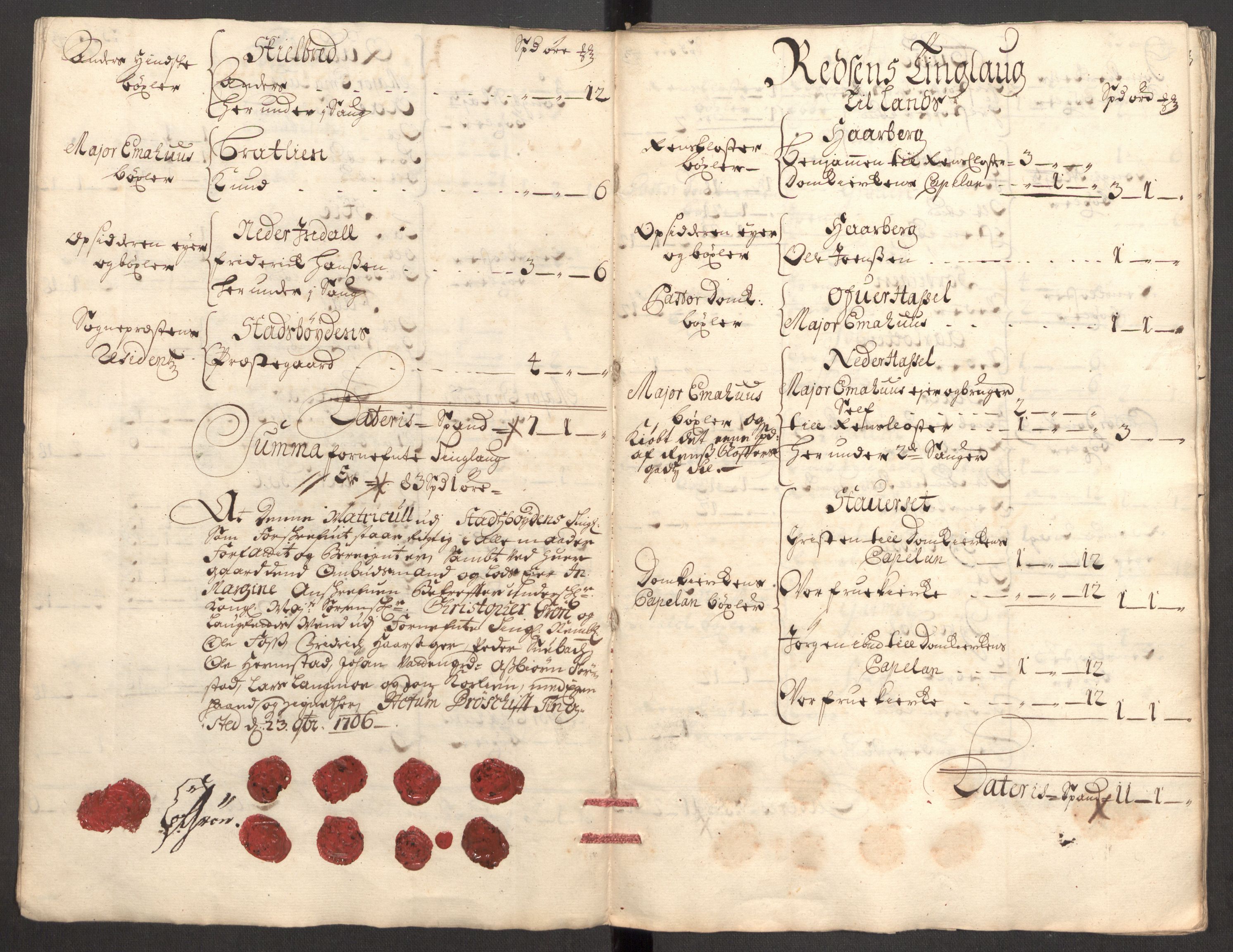 Rentekammeret inntil 1814, Reviderte regnskaper, Fogderegnskap, AV/RA-EA-4092/R57/L3857: Fogderegnskap Fosen, 1706-1707, s. 26