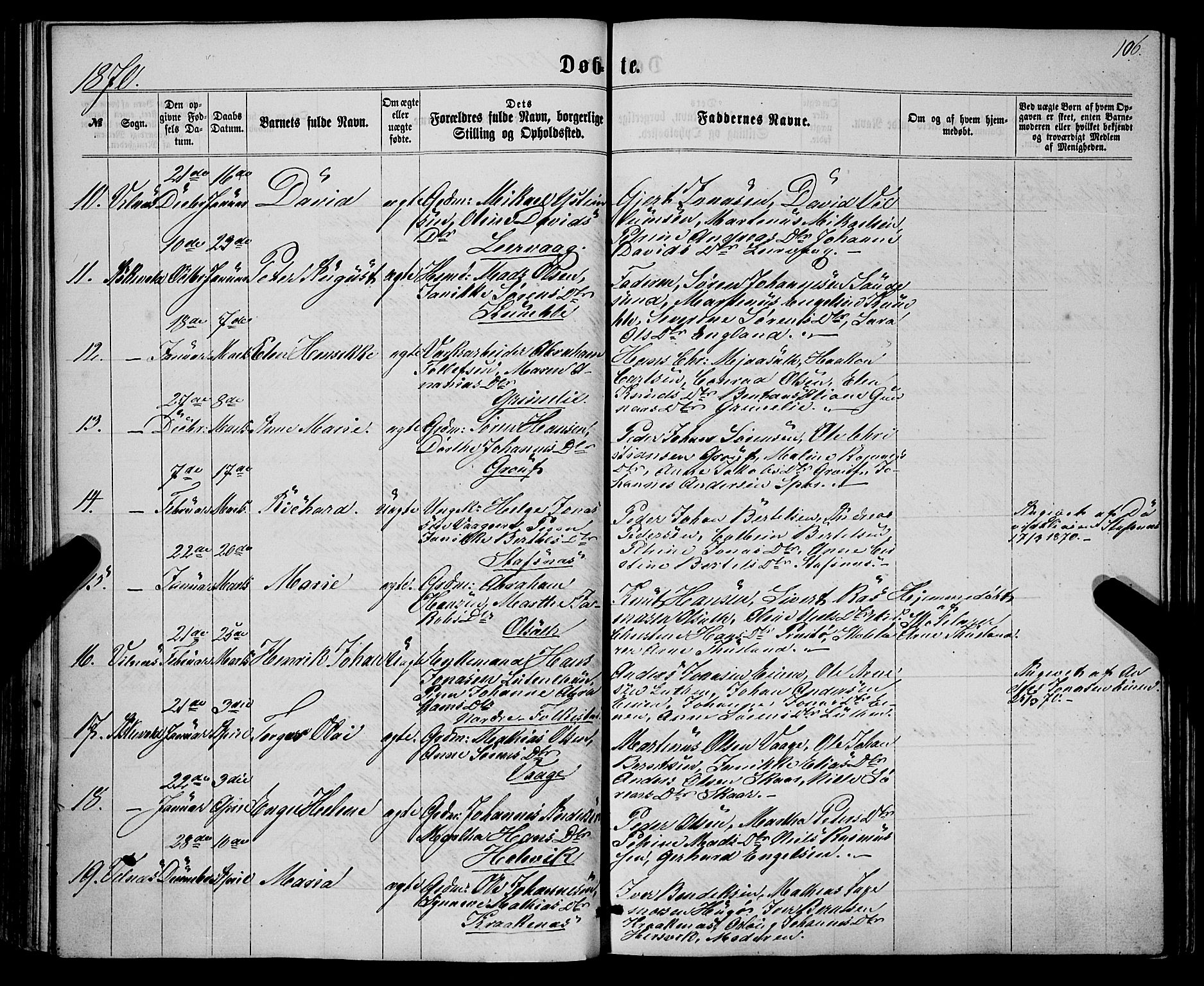 Askvoll sokneprestembete, AV/SAB-A-79501/H/Haa/Haaa/L0012: Ministerialbok nr. A 12, 1859-1878, s. 106