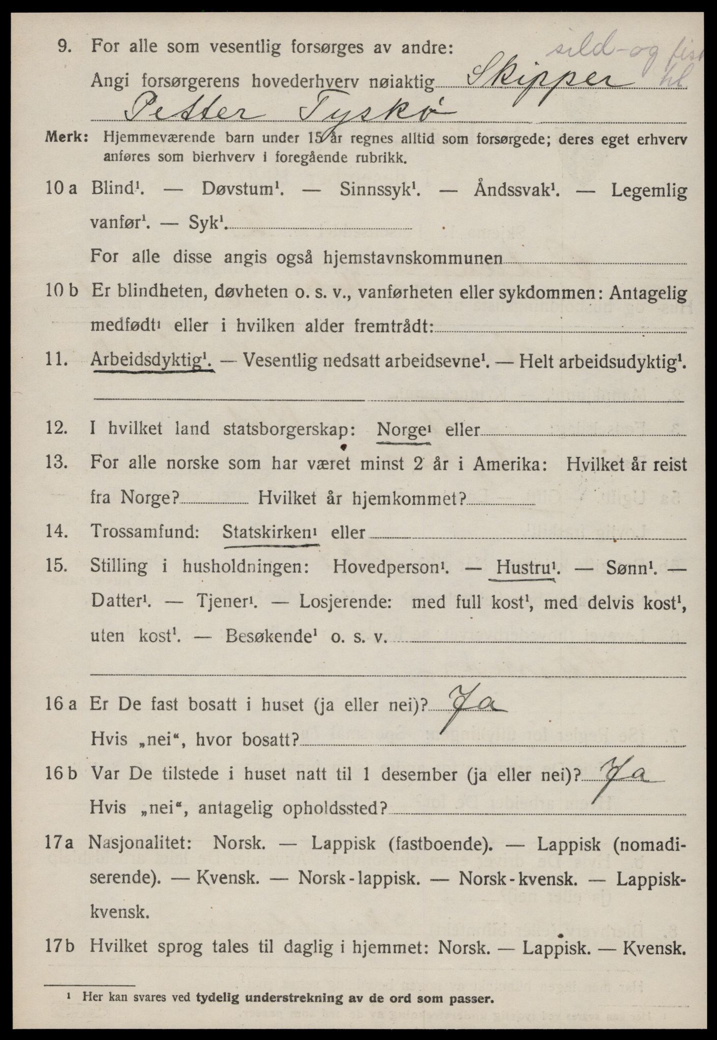 SAT, Folketelling 1920 for 1621 Ørland herred, 1920, s. 1666
