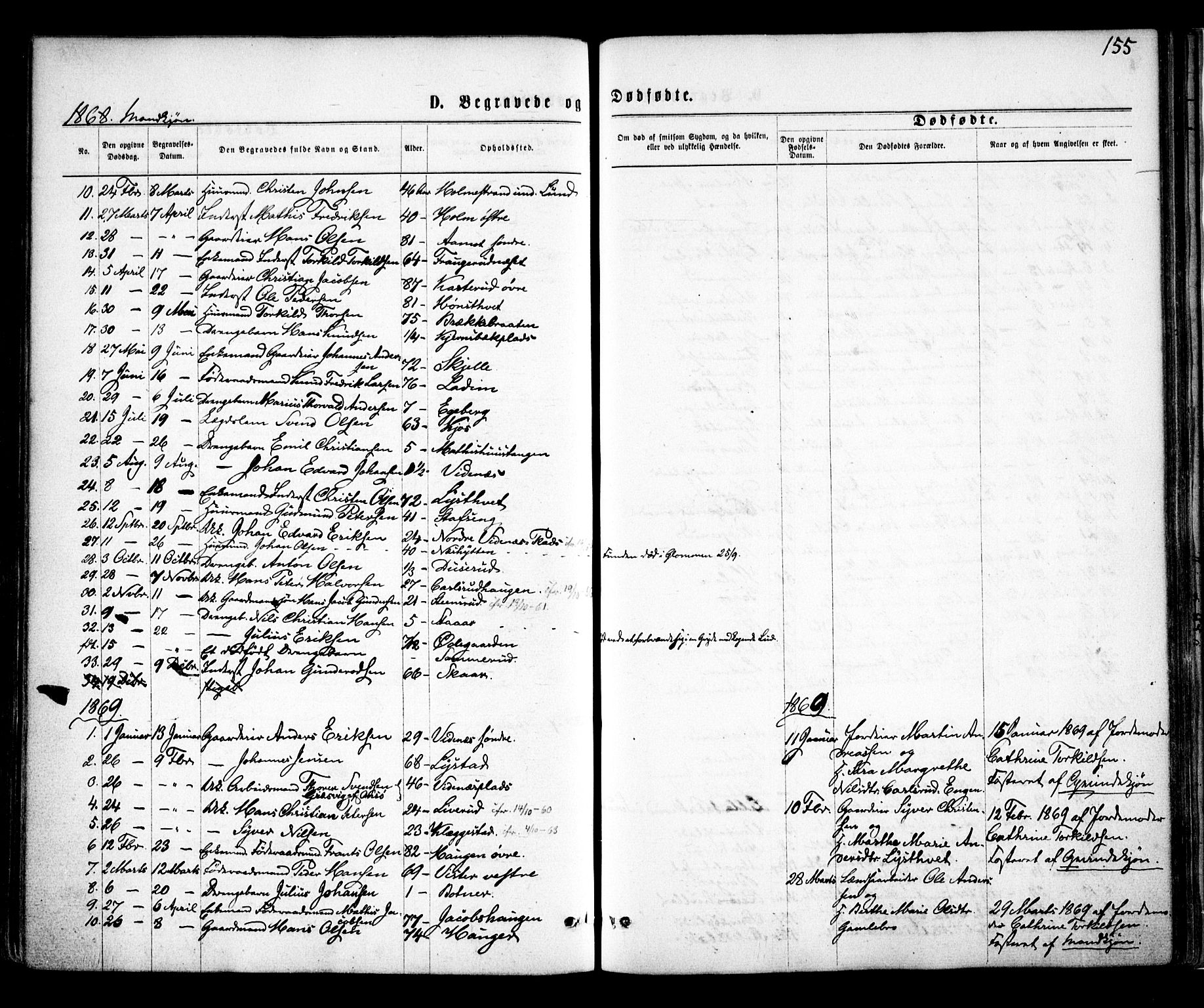 Skiptvet prestekontor Kirkebøker, AV/SAO-A-20009/F/Fa/L0008: Ministerialbok nr. 8, 1867-1877, s. 155