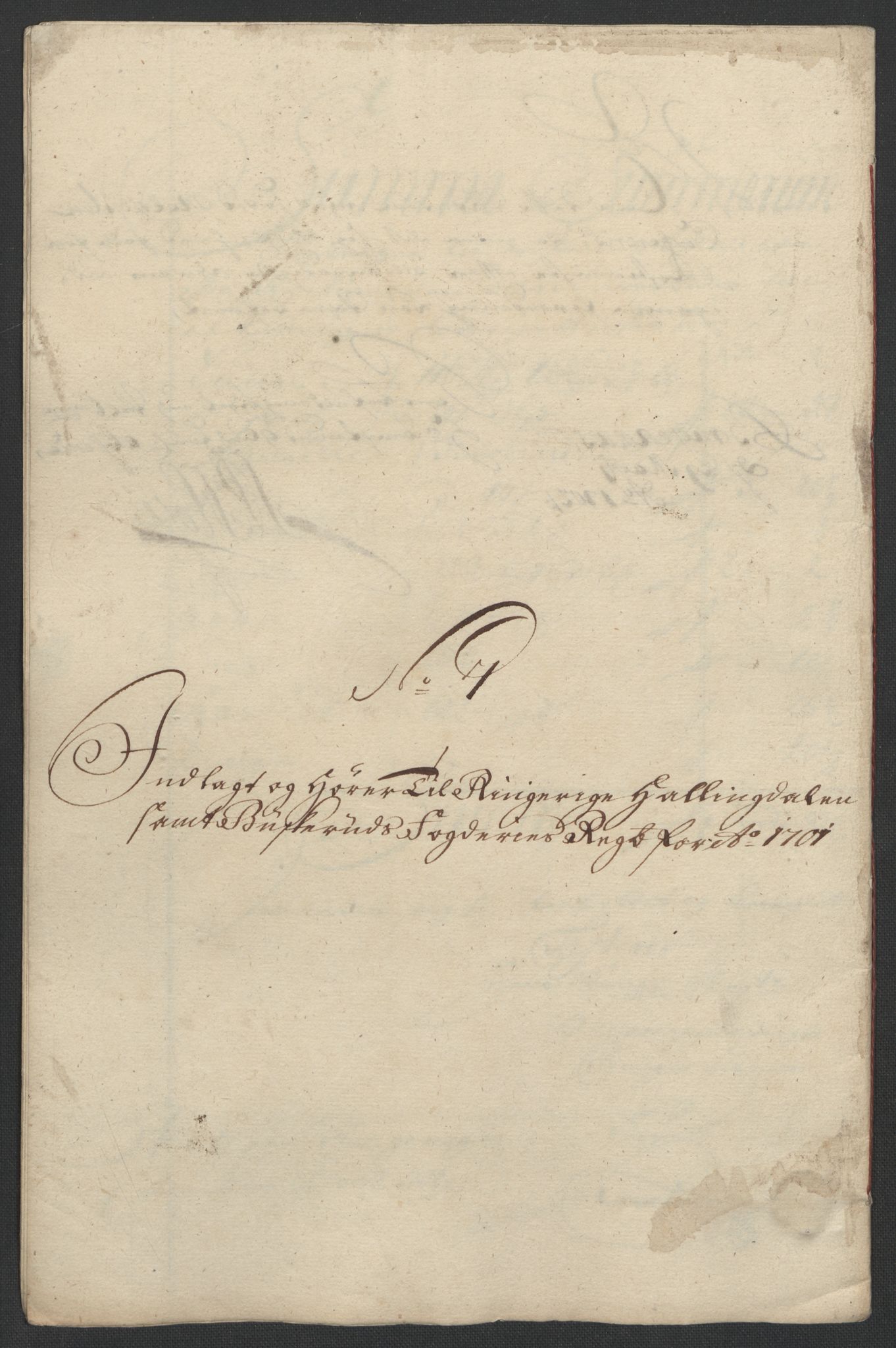 Rentekammeret inntil 1814, Reviderte regnskaper, Fogderegnskap, RA/EA-4092/R22/L1458: Fogderegnskap Ringerike, Hallingdal og Buskerud, 1701, s. 325