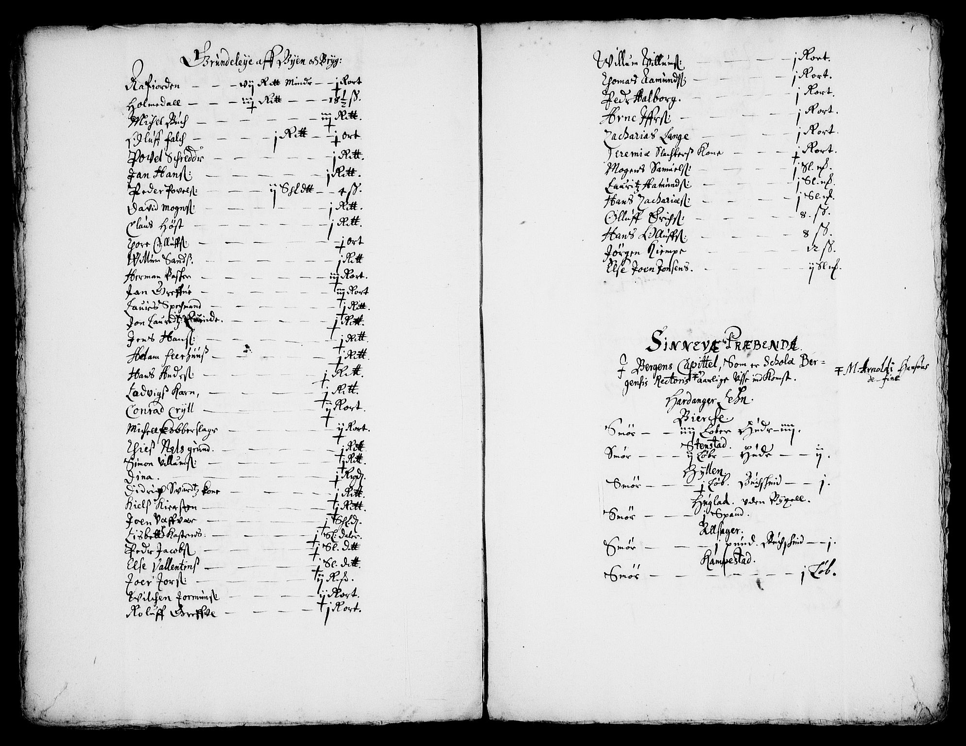Rentekammeret inntil 1814, Realistisk ordnet avdeling, RA/EA-4070/Fc/Fca/L0003/0004: [Ca III]  Bergen stift / Bergen kapitels jordebok, 1662